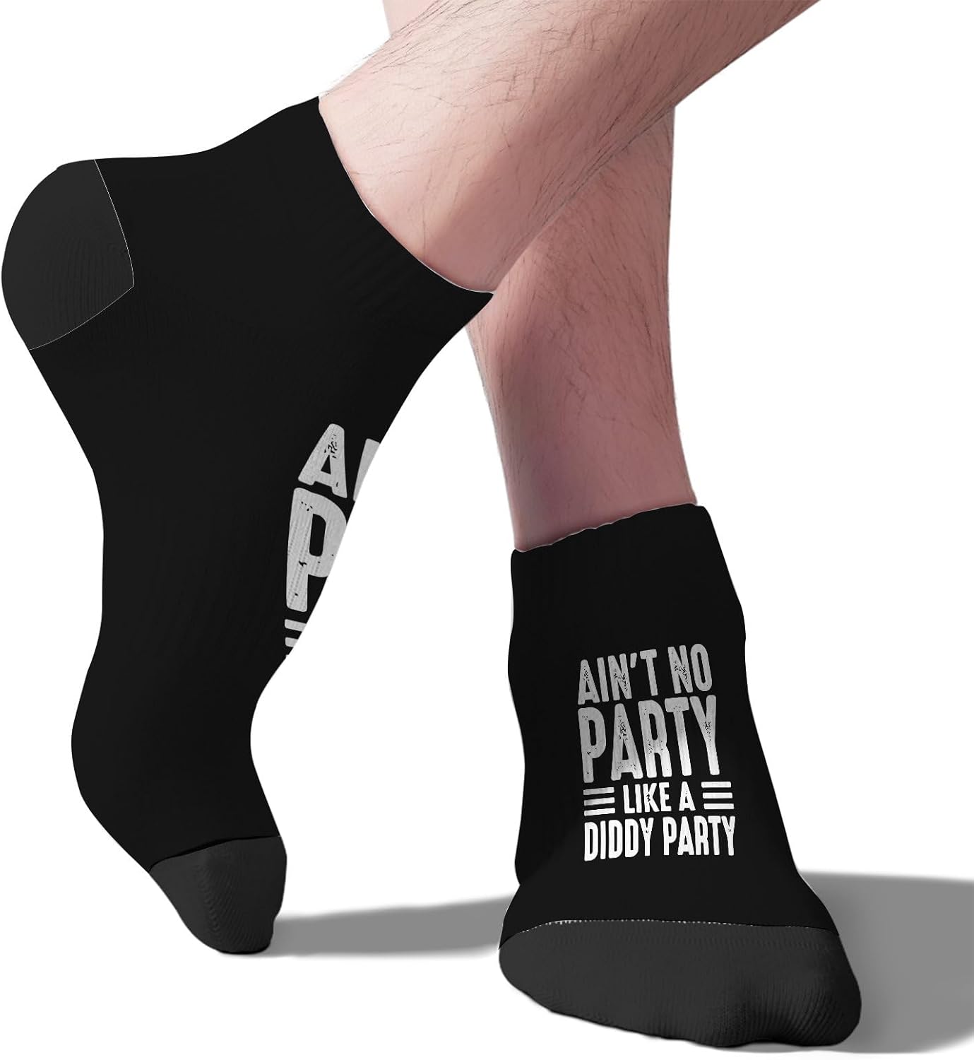 Aint No Partys Like A Diddy Partys Mens Calf Socks Liner