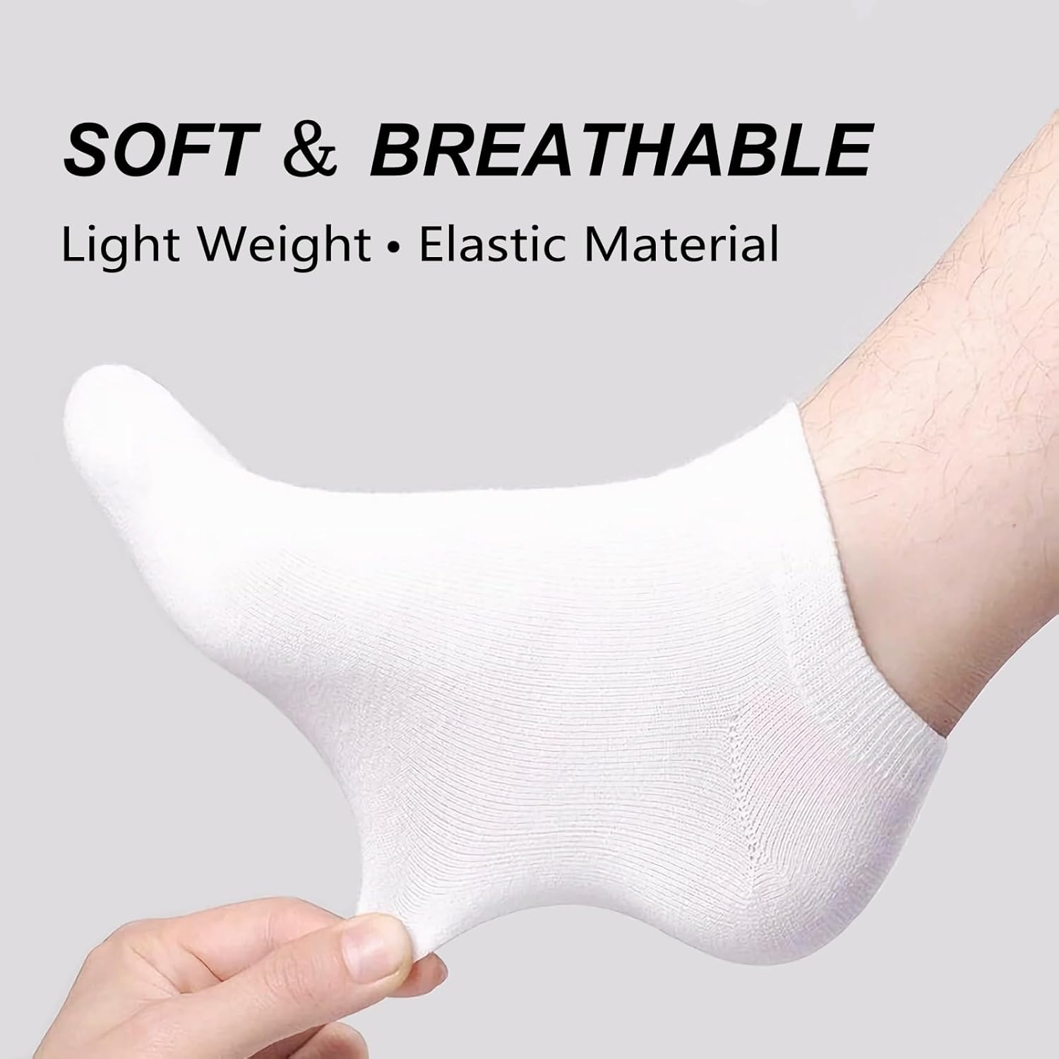 RICHBULL 200 Pairs Thin Low Cut Ankle Socks for Men Women