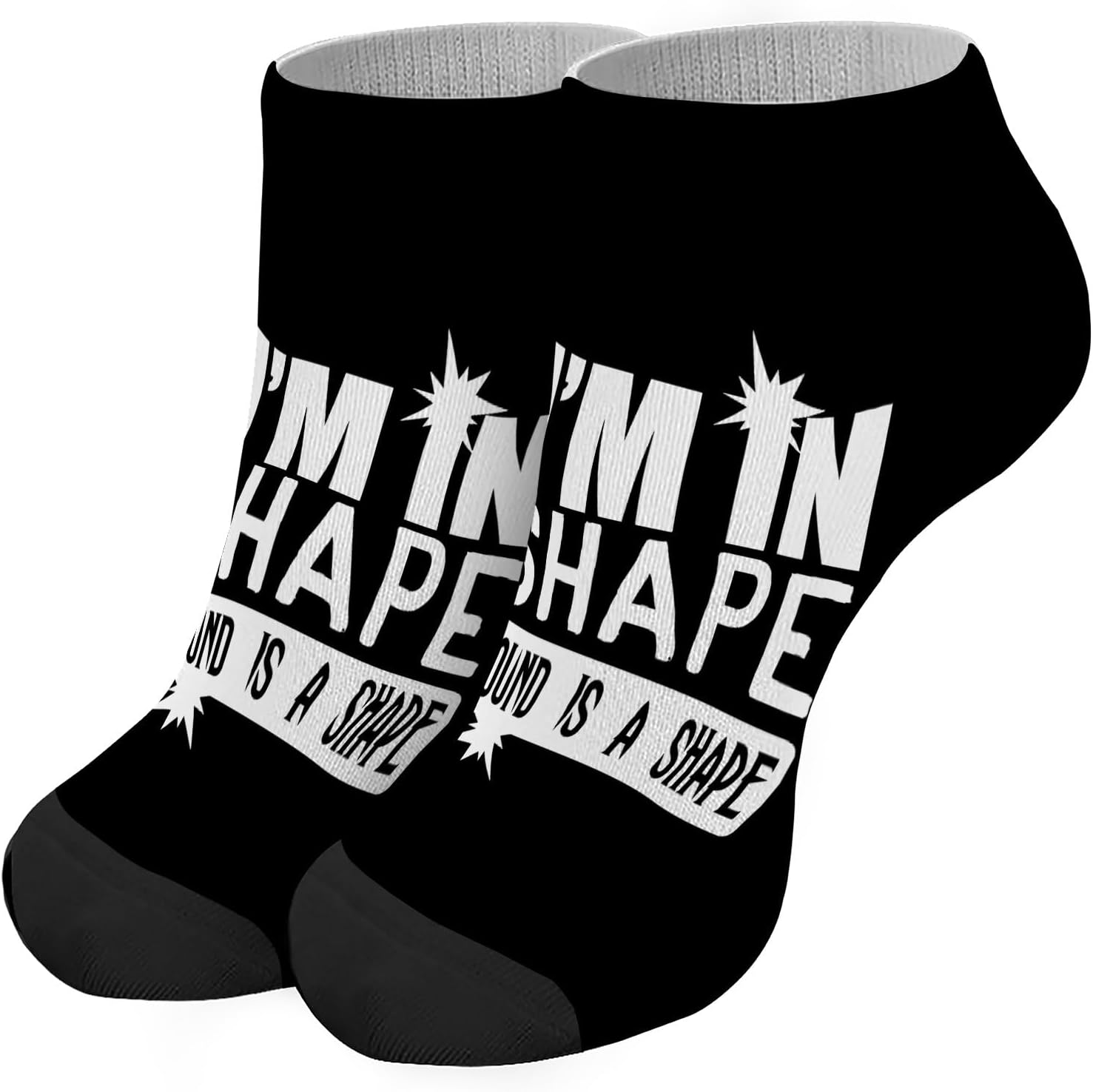 Im In Shape Round Is A Shapes Mens Athletic Socks Liner