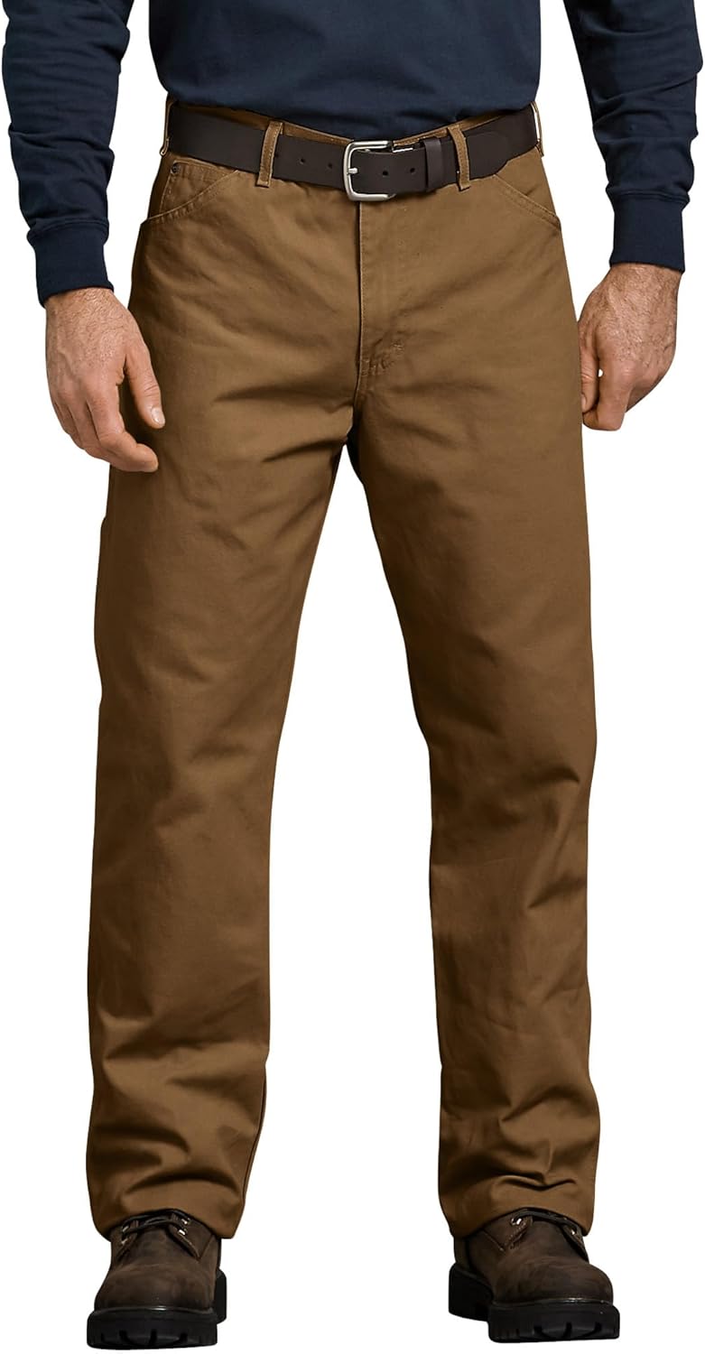 Dickies Mens Relaxed Fit Straight-Leg Duck Carpenter Jean