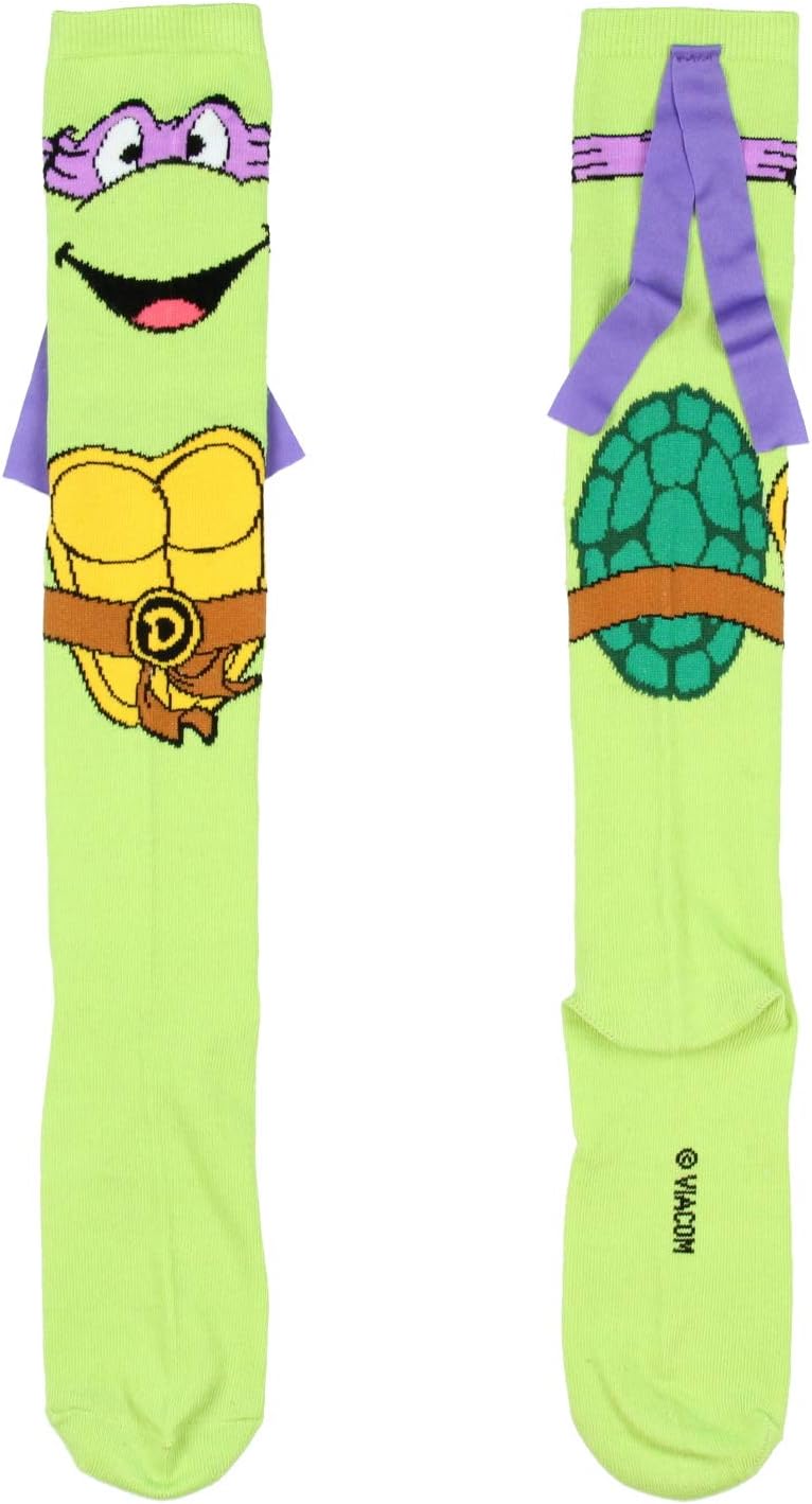 Bioworld TMNT Character Mask Knee High Socks