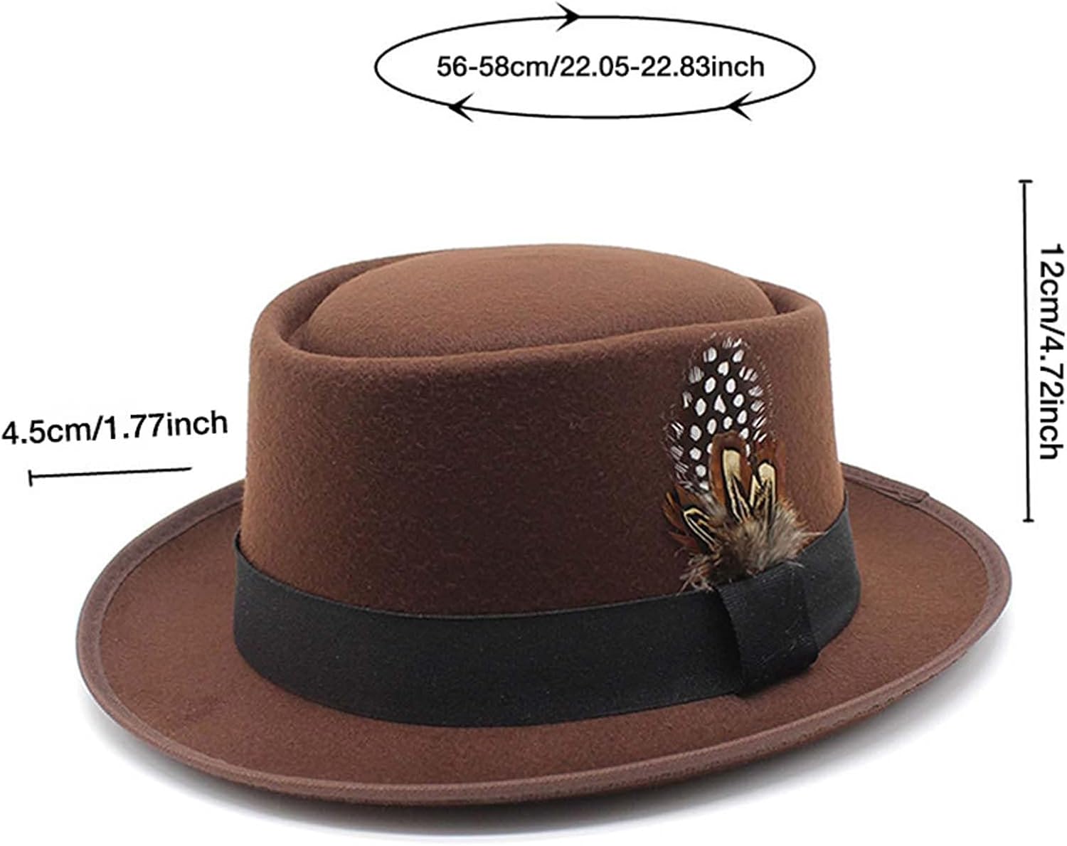 Mens Feathered Western Cowboy Hat for lederhosen and costume Stylish and practical