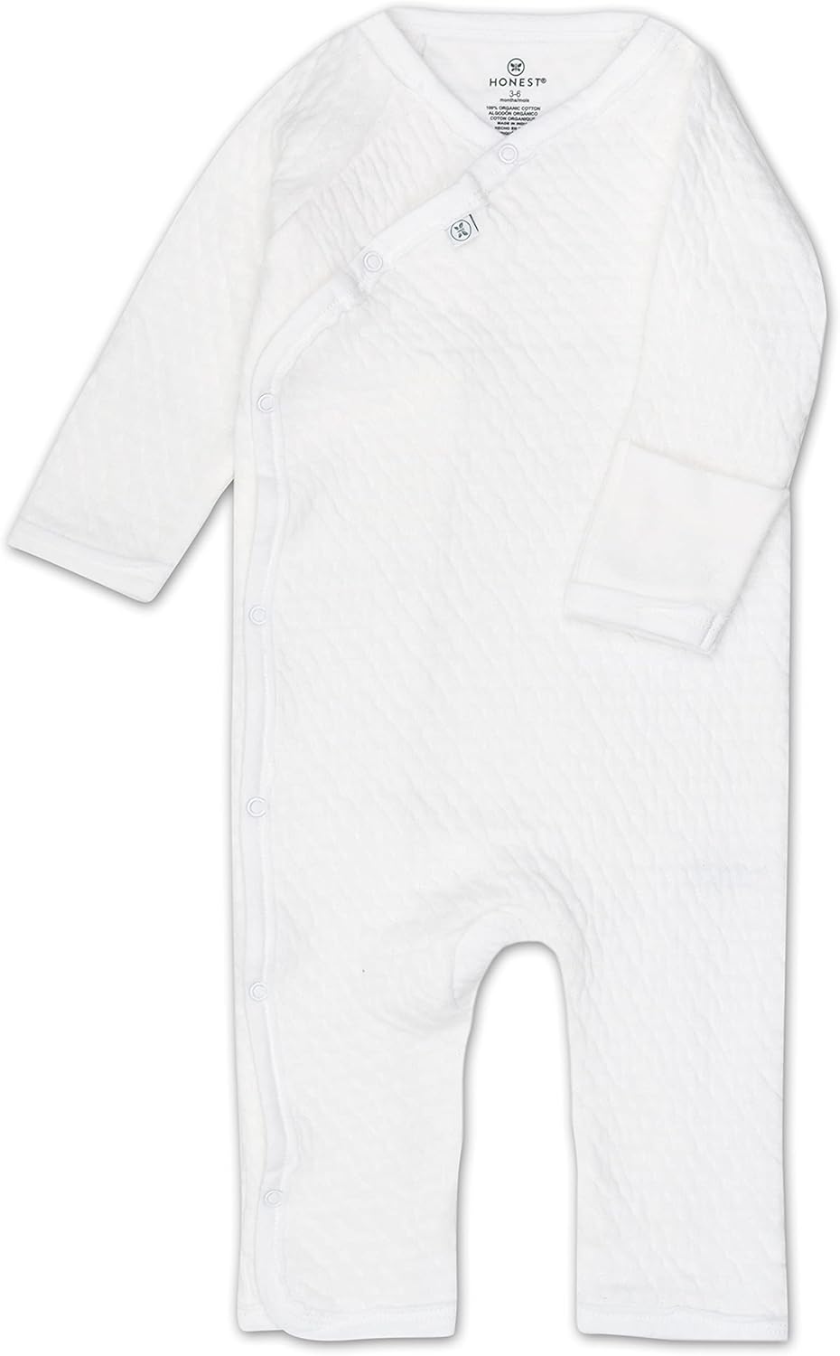 Organic Cotton Kimono Coverall Bright White
