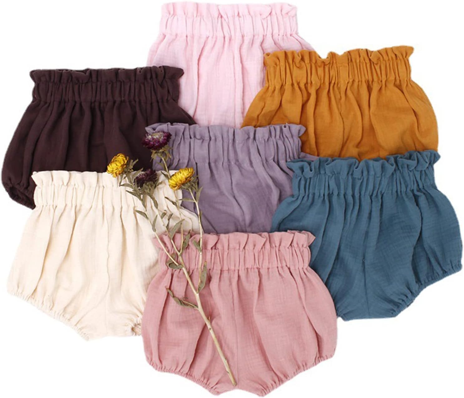 EISHOW Newborn Cotton Bloomers Unisex Baby Shorts