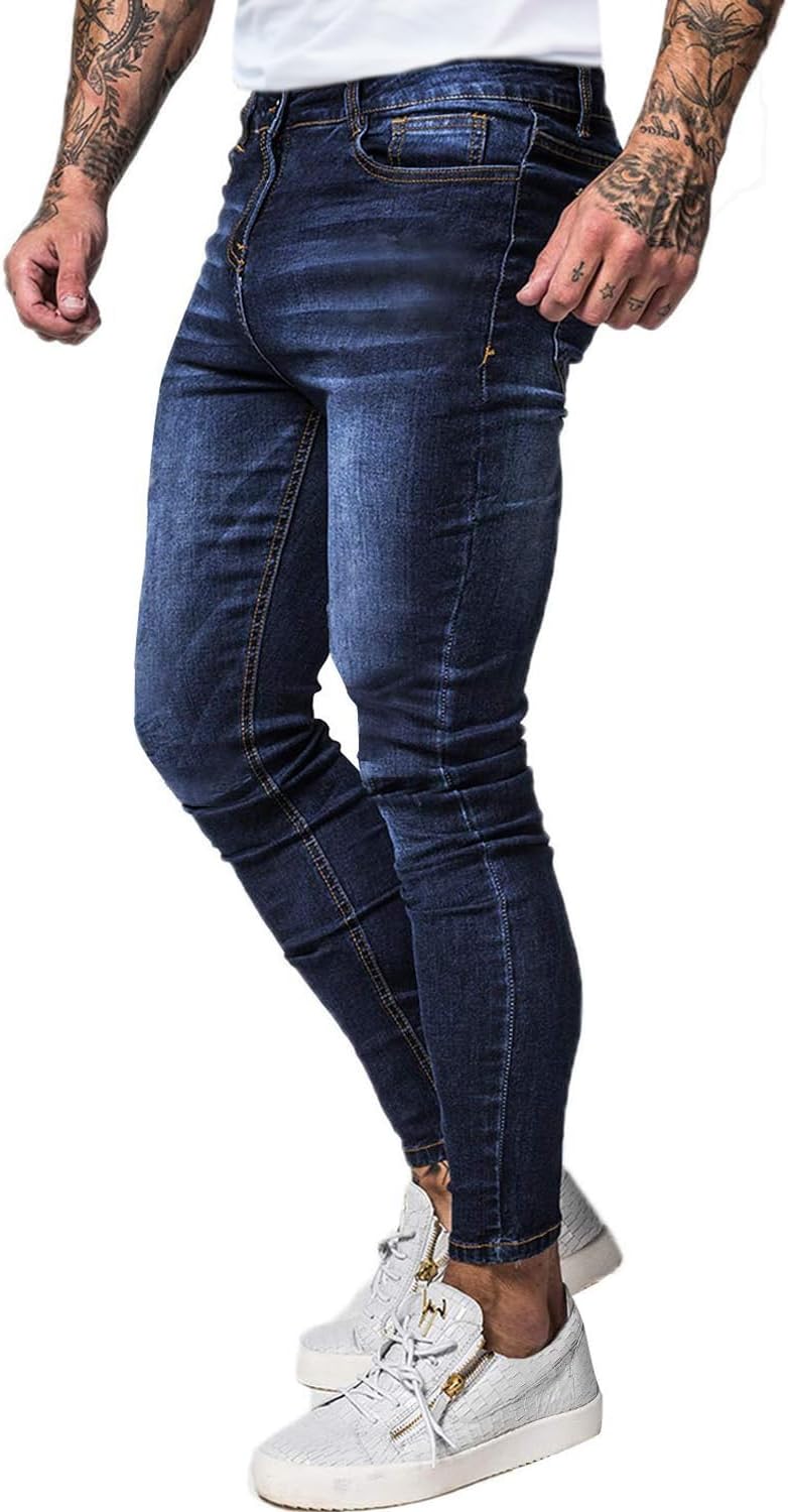 GINGTTO Mens Slim Fit Ripped Jeans Bostonprod-centercom