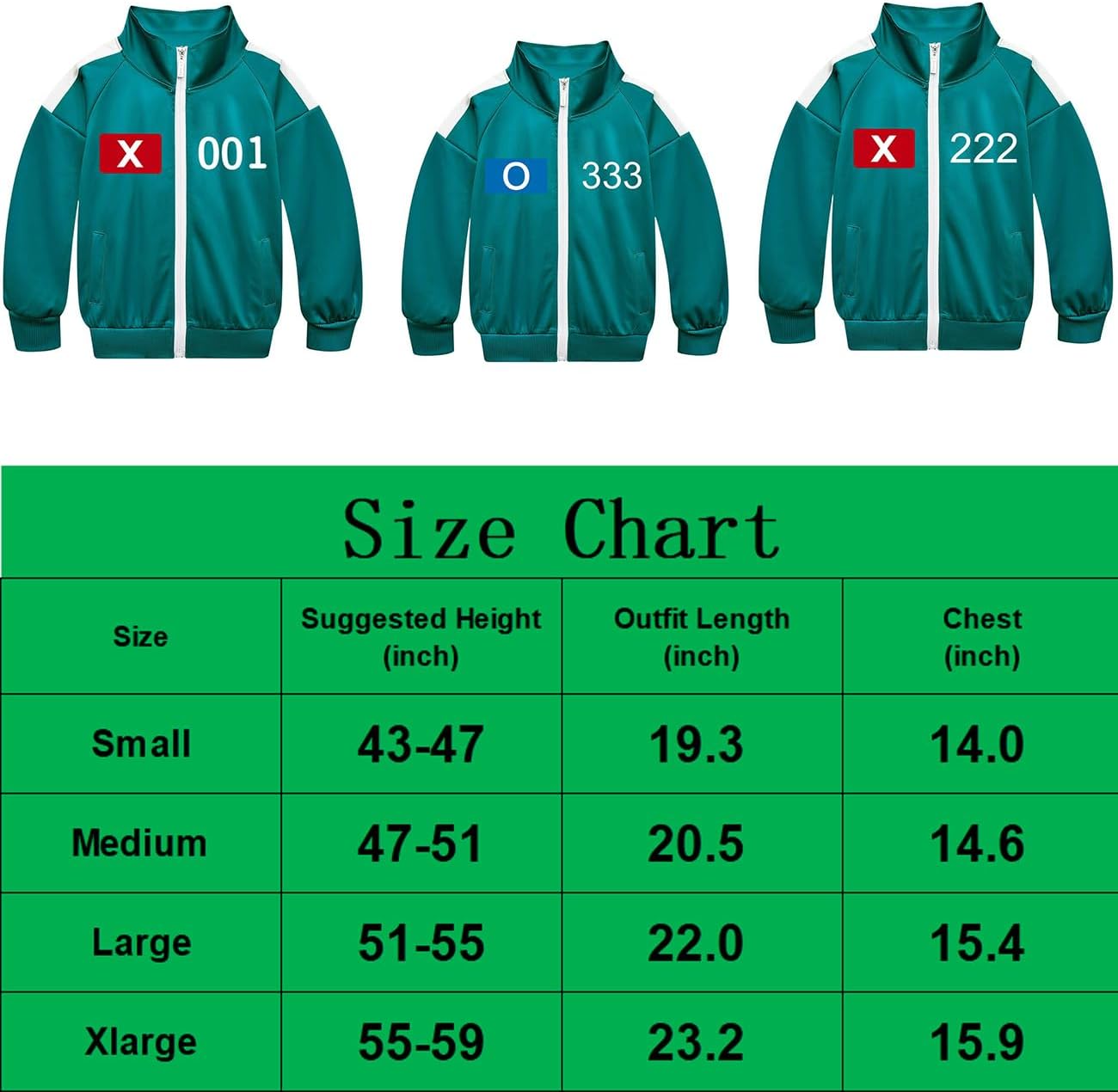 Perfect for Kids Green Tracksuit with K-Drama Player Number