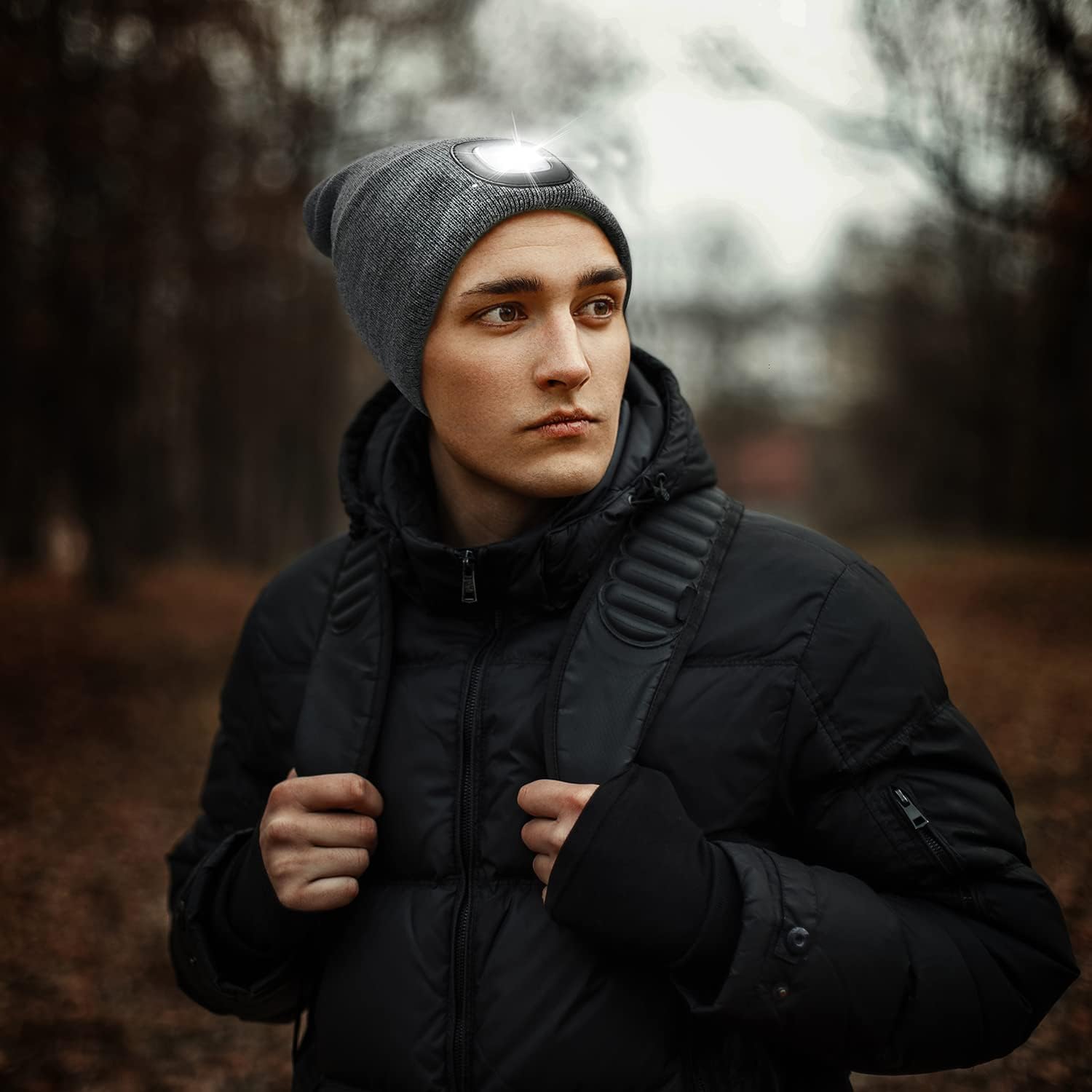 Etsfmoa Lighted Beanie Cap for Men Dad Father