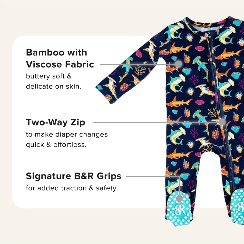 Bamboo Footies Soft Biodegradable and Easy to Change for Babies