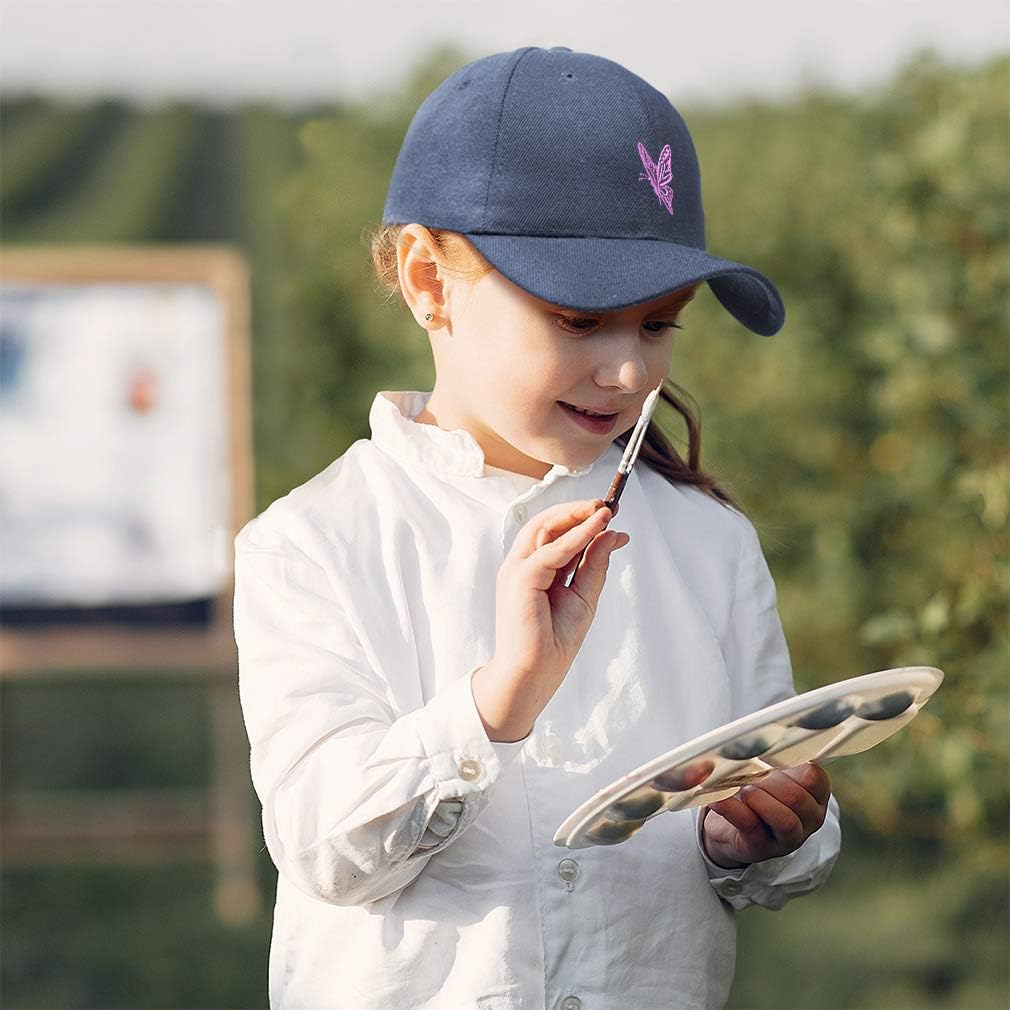 Cute Rascals Kids Toddler Baseball Cap Pink Butterfly Embroidery Adjustable Cotton