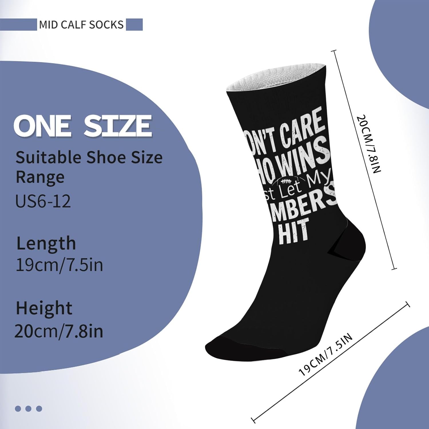 Funny Knee High Socks for Boys Girls Unique and DurableStartsAt15