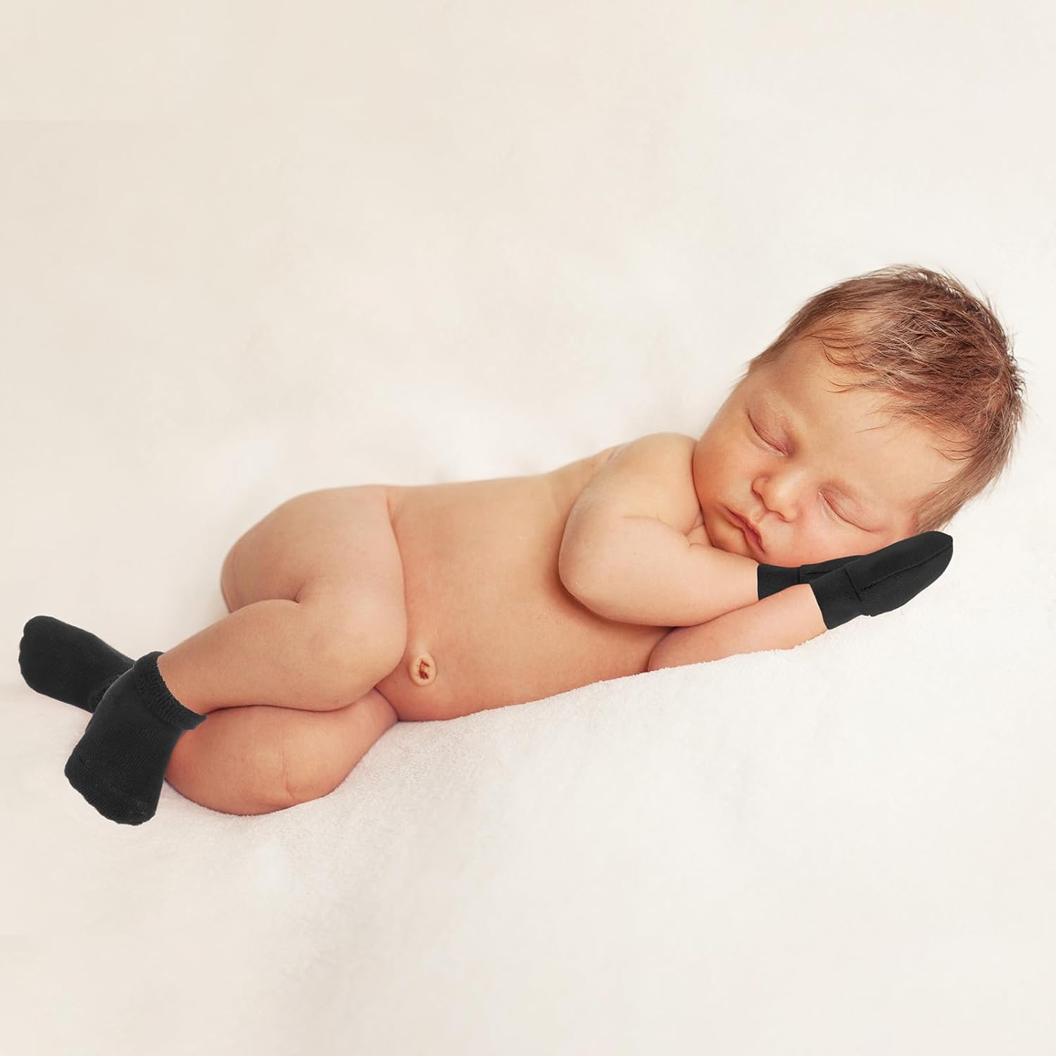 BreathFFY Preemie Mitten Sock Set for Newborns