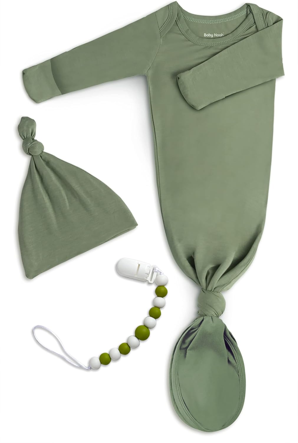 Baby Noah Knotted Gown Newborn Baby Set