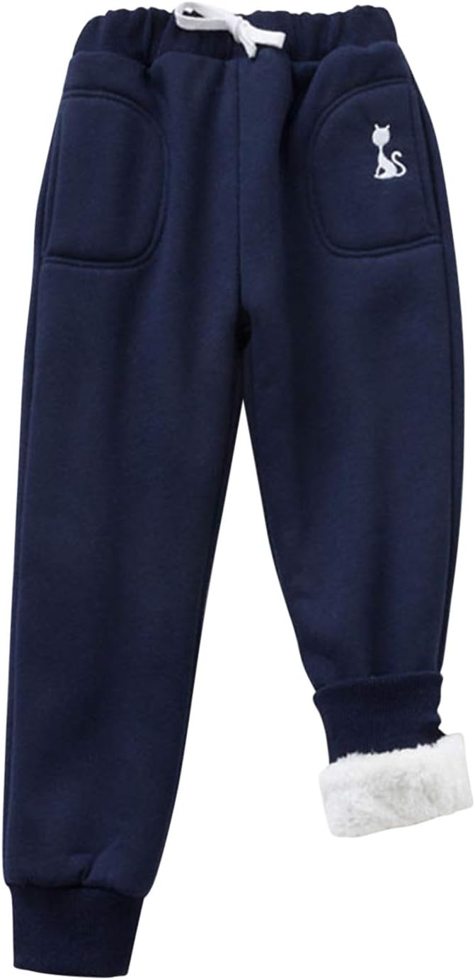 Evelin LEE Kids Boys Girls Winter Warm Pajama Pants