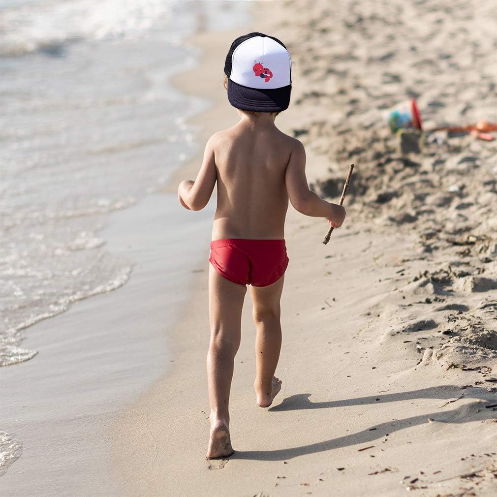 Perfect for Boys and Girls Adjustable Ladybug Truckers Hats