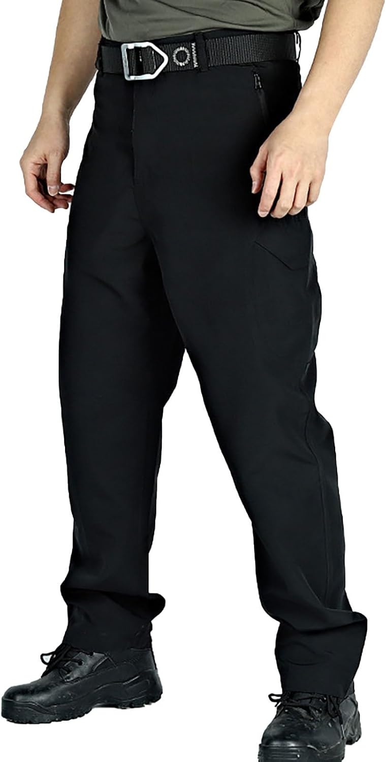 Mens Rip-Stop Cargo Pants Waterproof Multi-Pockets Tactical Workpants