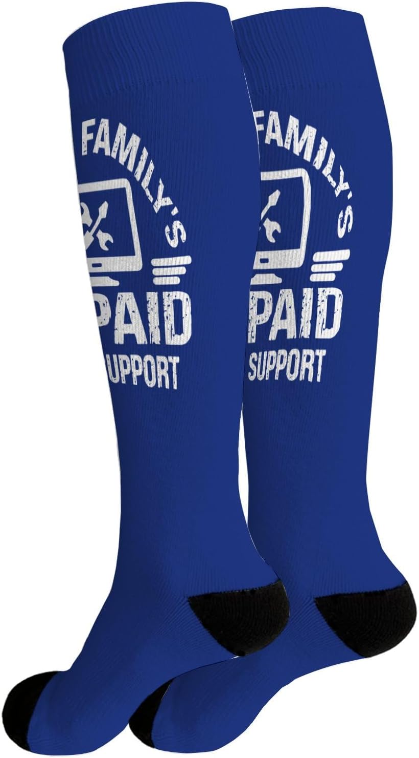 Funny Tech Support Socks for Women and Girls