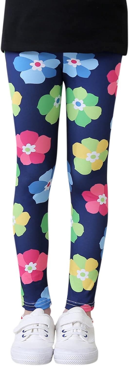 ToddlBy - Wide-Leg Floral Print Fall Spring Loose Pants for KidsBS