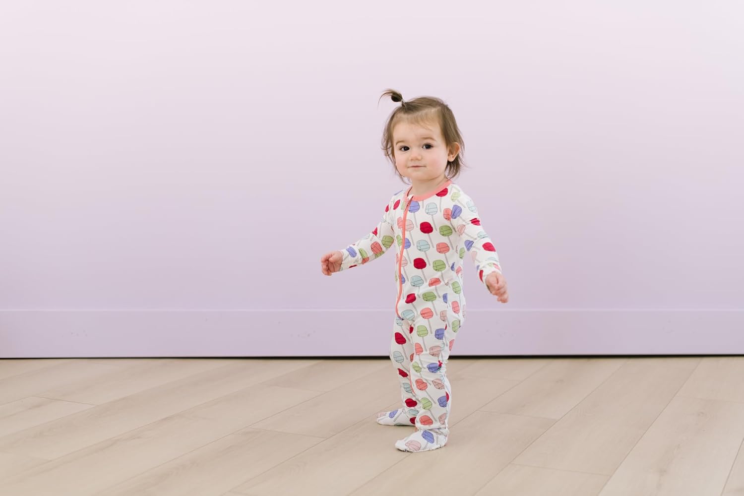 KicKee Print Footie with Zipper 90s Style Ultra Soft Pajamas