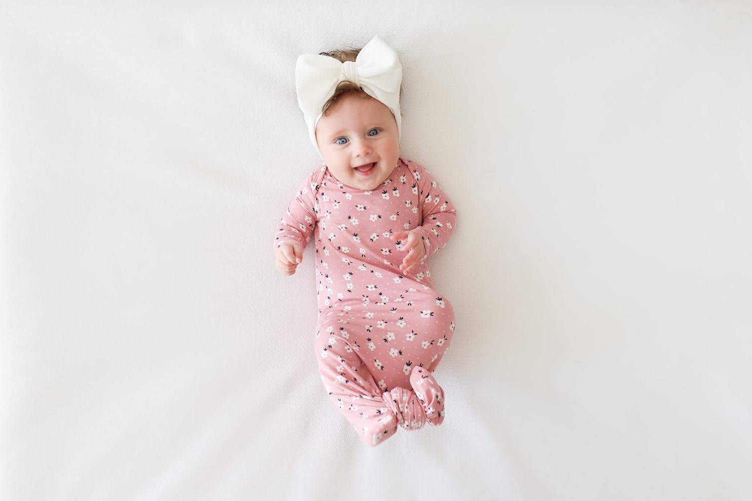 Posh Peanut Newborn Knotted Baby Gown Ultra-Soft