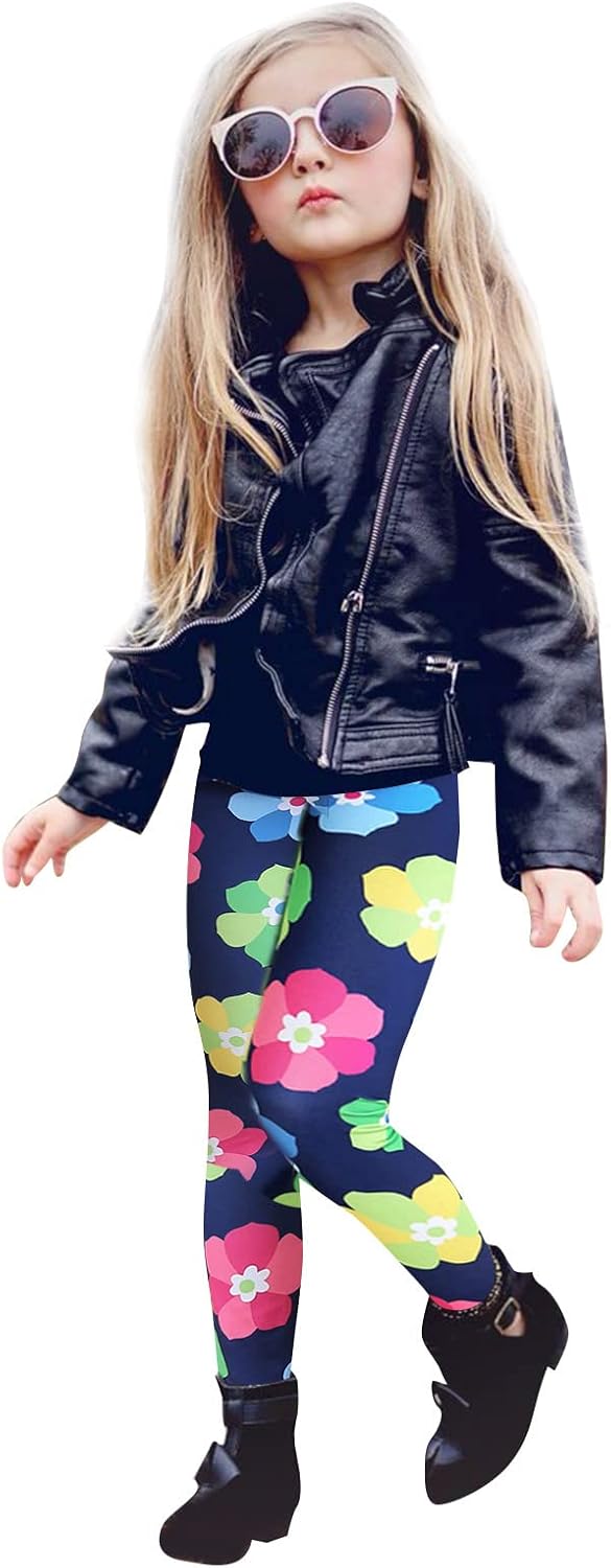 ToddlBy - Wide-Leg Floral Print Fall Spring Loose Pants for KidsBS