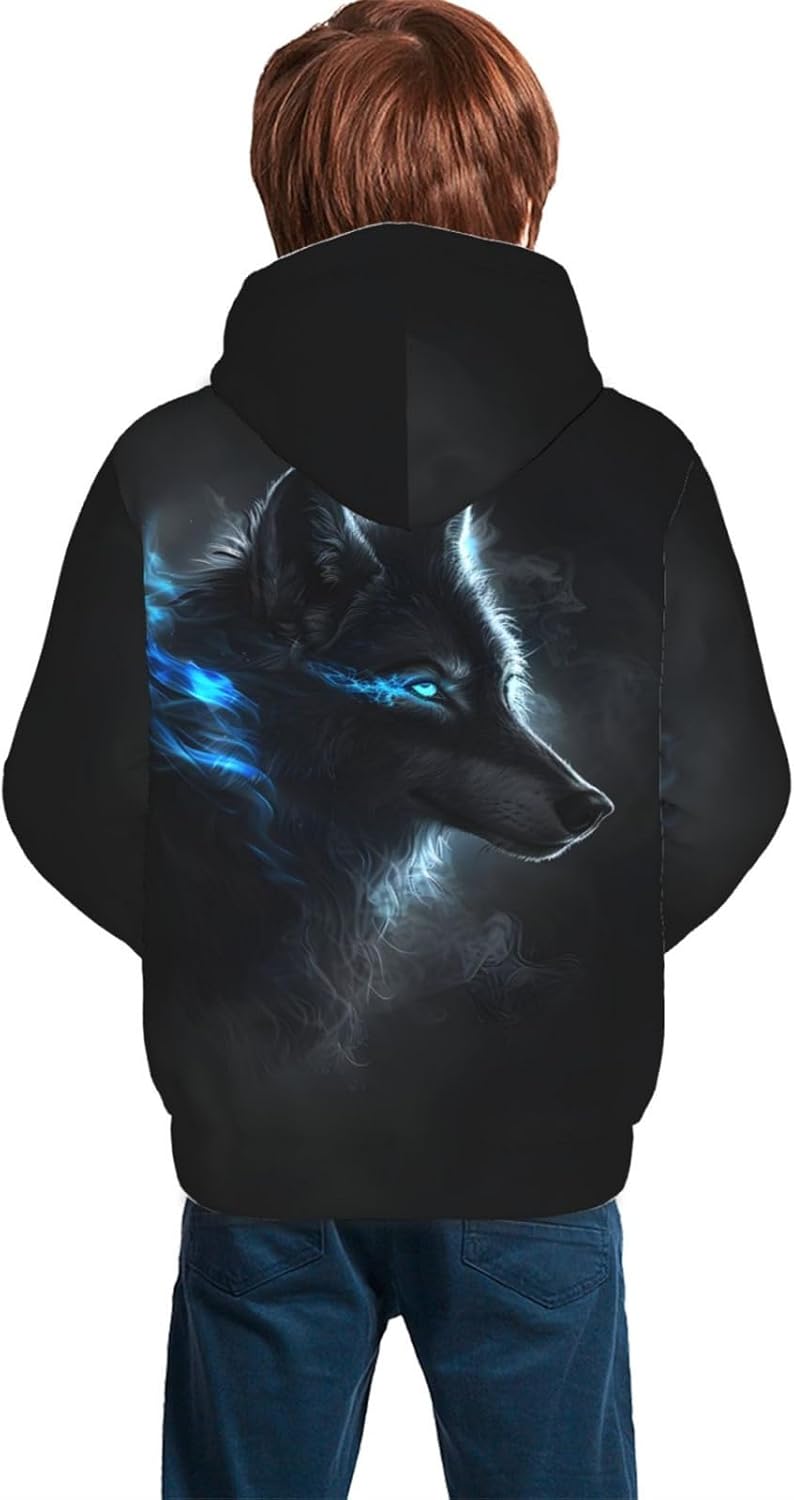 Kids Novelty 3D Printed Sweatshirt Galaxy Pattern 3D Printed Funny Kids Pullover Hoodie