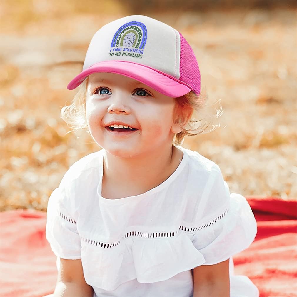 Kids Truckers Hat Rainbow Motivational