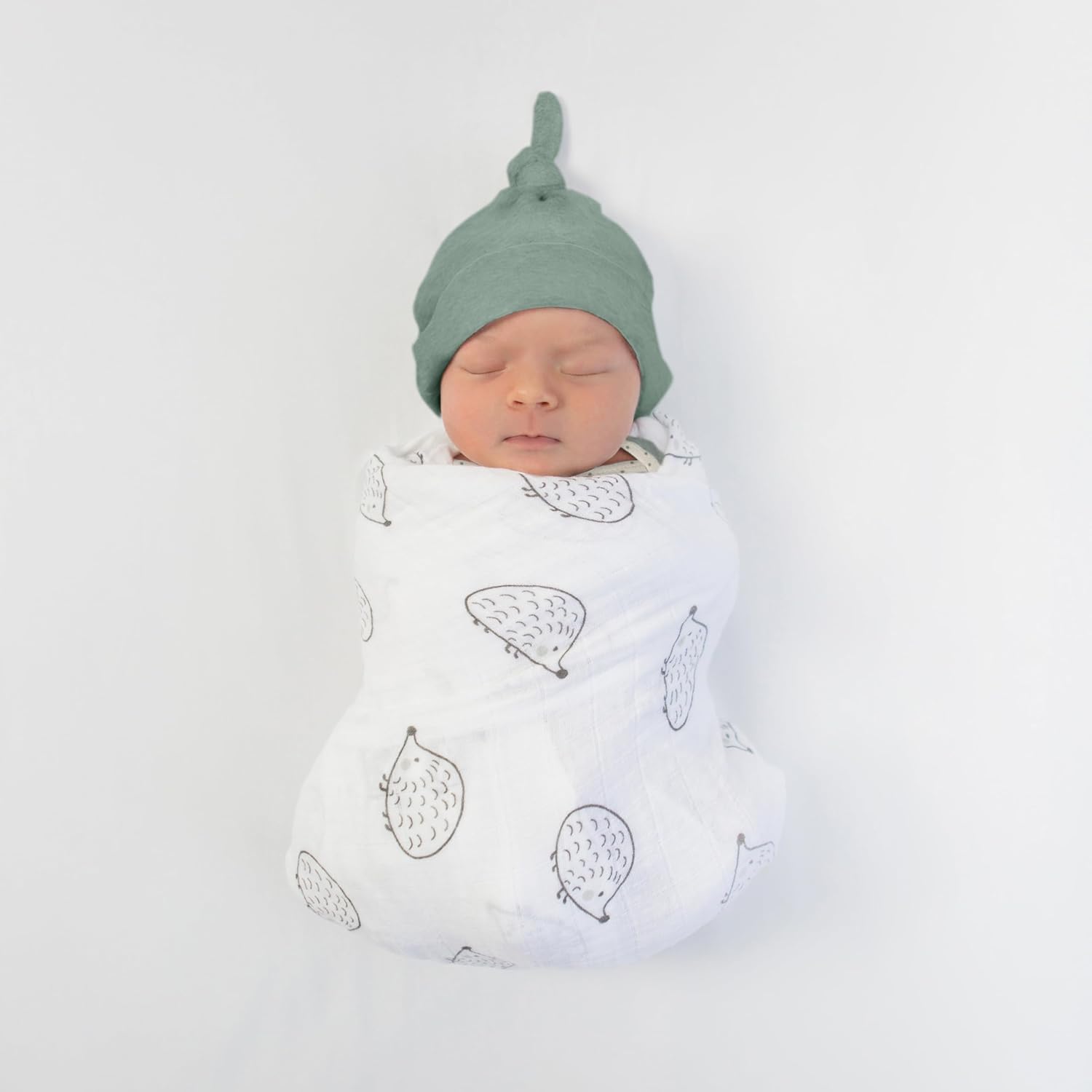SwaddleDesigns Soft Cotton Baby Gown for Newborn 0-3 Months