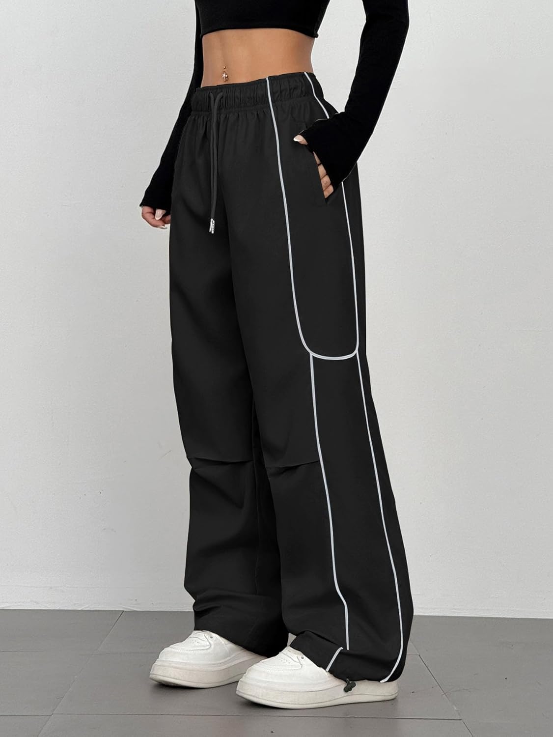 ZAFUL Womens Y2K Parachute Pants