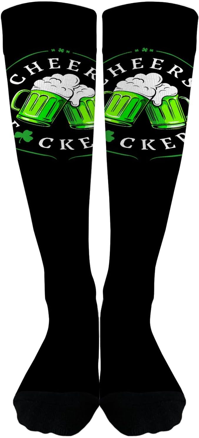 Cheers Fckers St Pattys Day Socks for Men Women