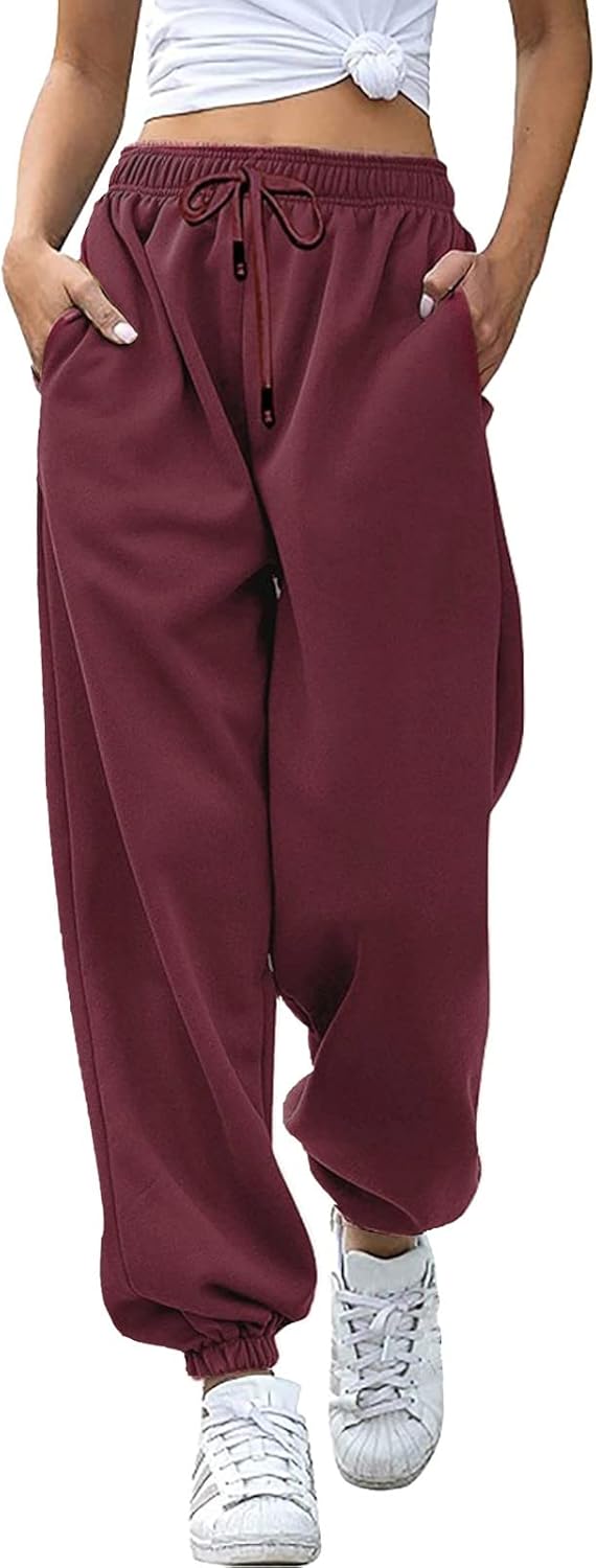 Womens High Compression fleece-lined expedition sweatpants