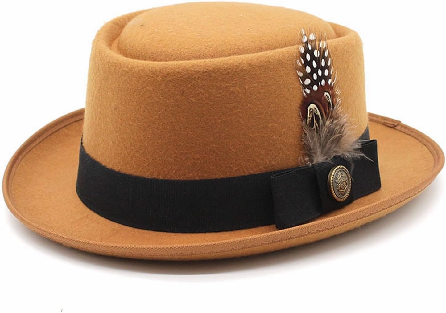 Mens Feathered Western Cowboy Hat for lederhosen and costume Stylish and practical