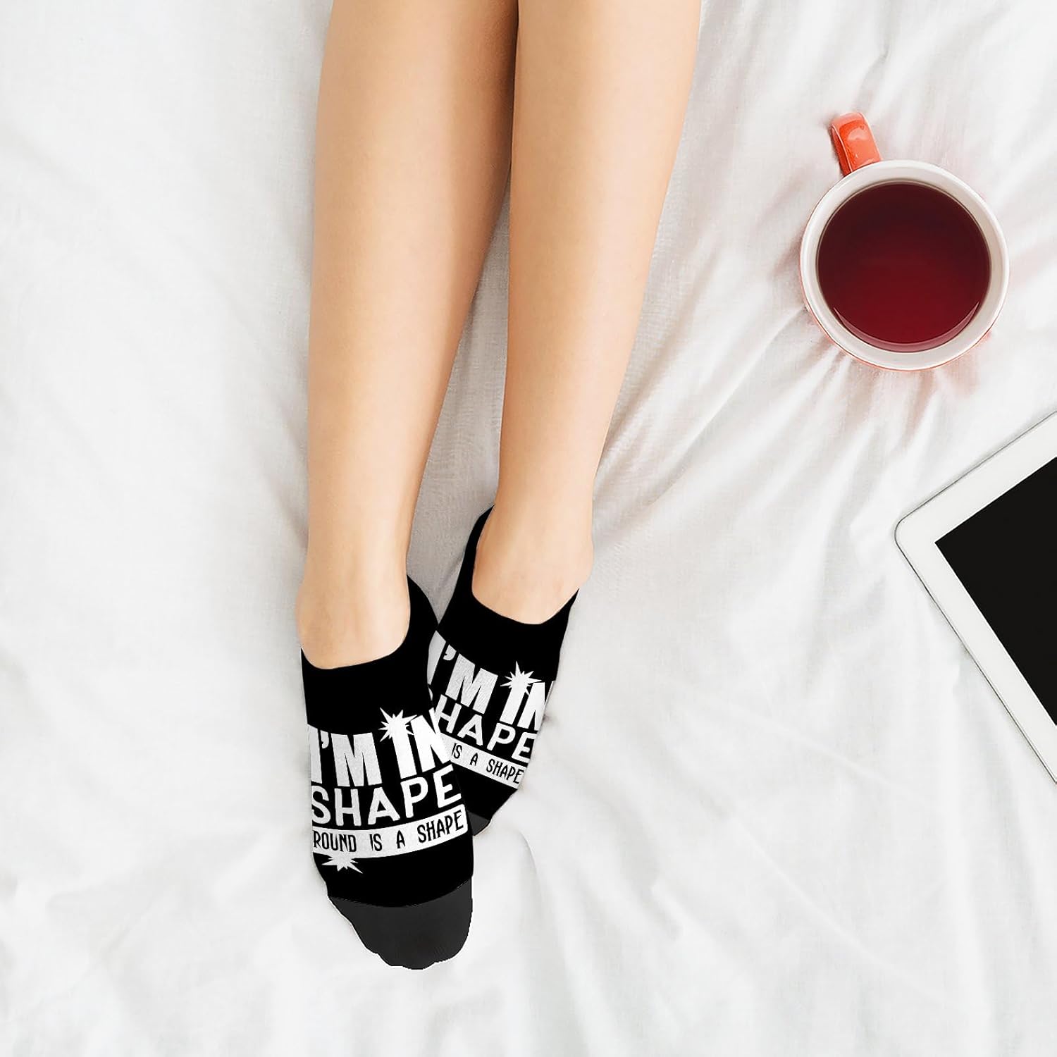 Im In Shape Round Is A Shapes Mens Athletic Socks Liner