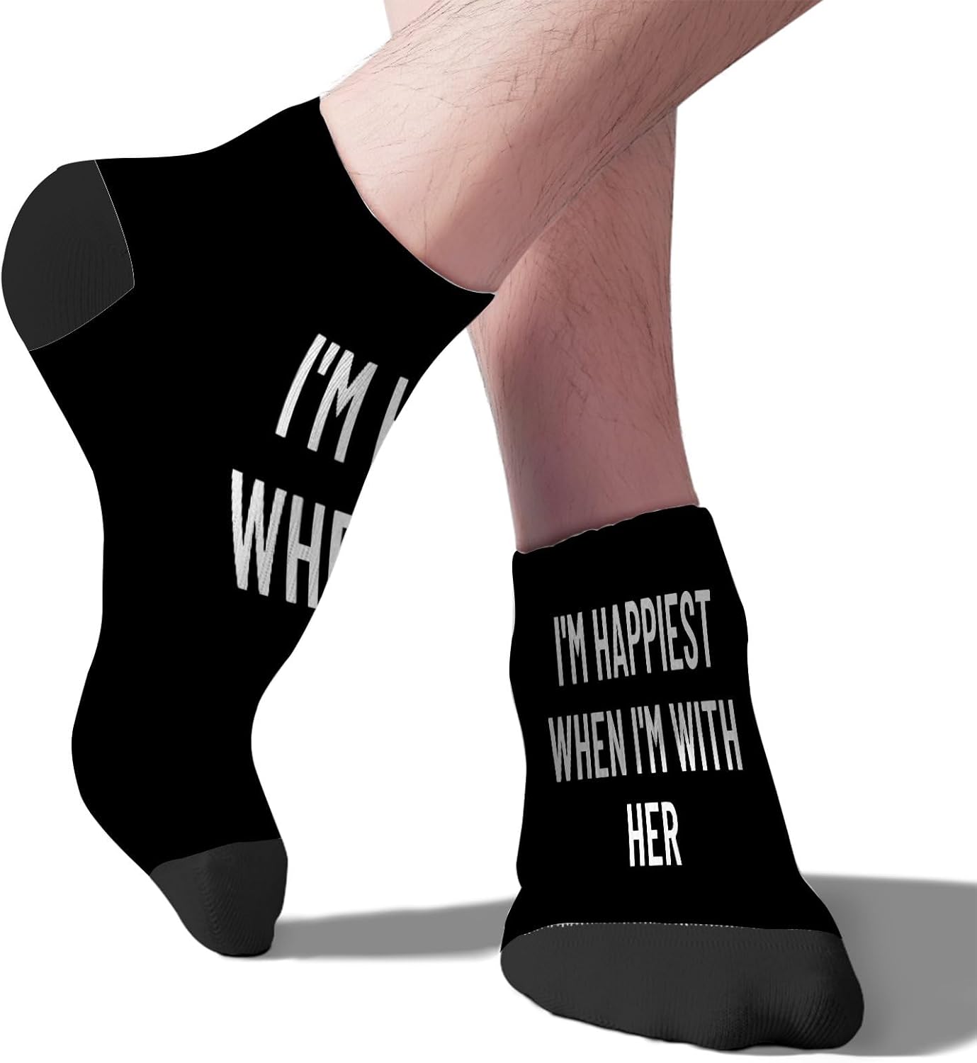 Im Happiest When Im With Her Low Anklesocks