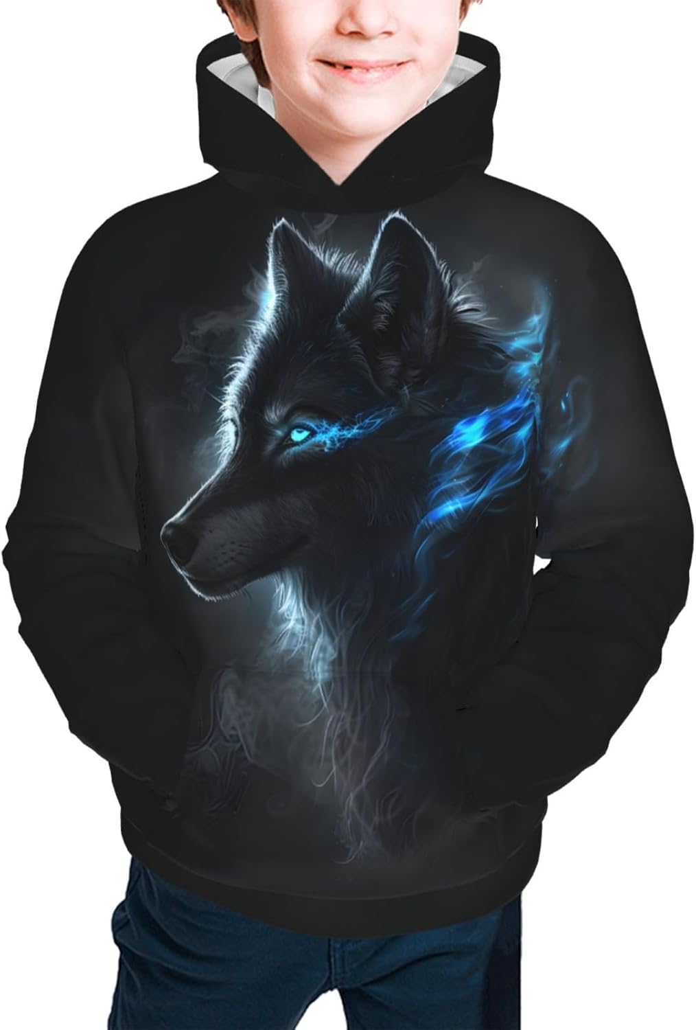 Kids Novelty 3D Printed Sweatshirt Galaxy Pattern 3D Printed Funny Kids Pullover Hoodie
