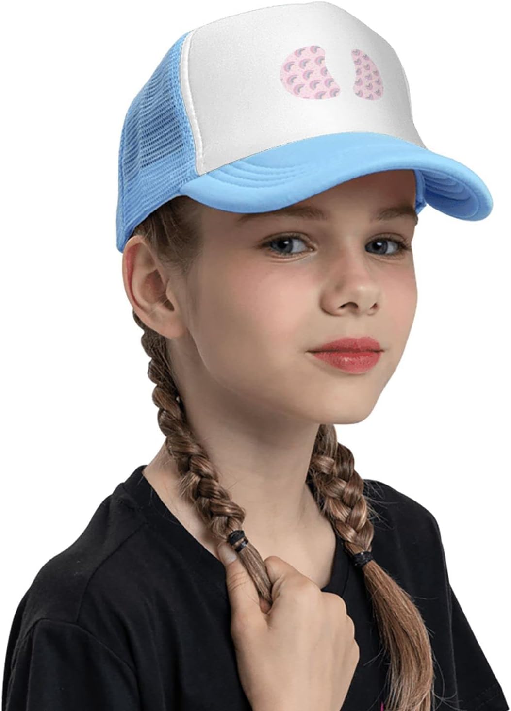 Kids Baseball HatAdjustable Mesh Breathable Baseball Cap for Ages 4-10