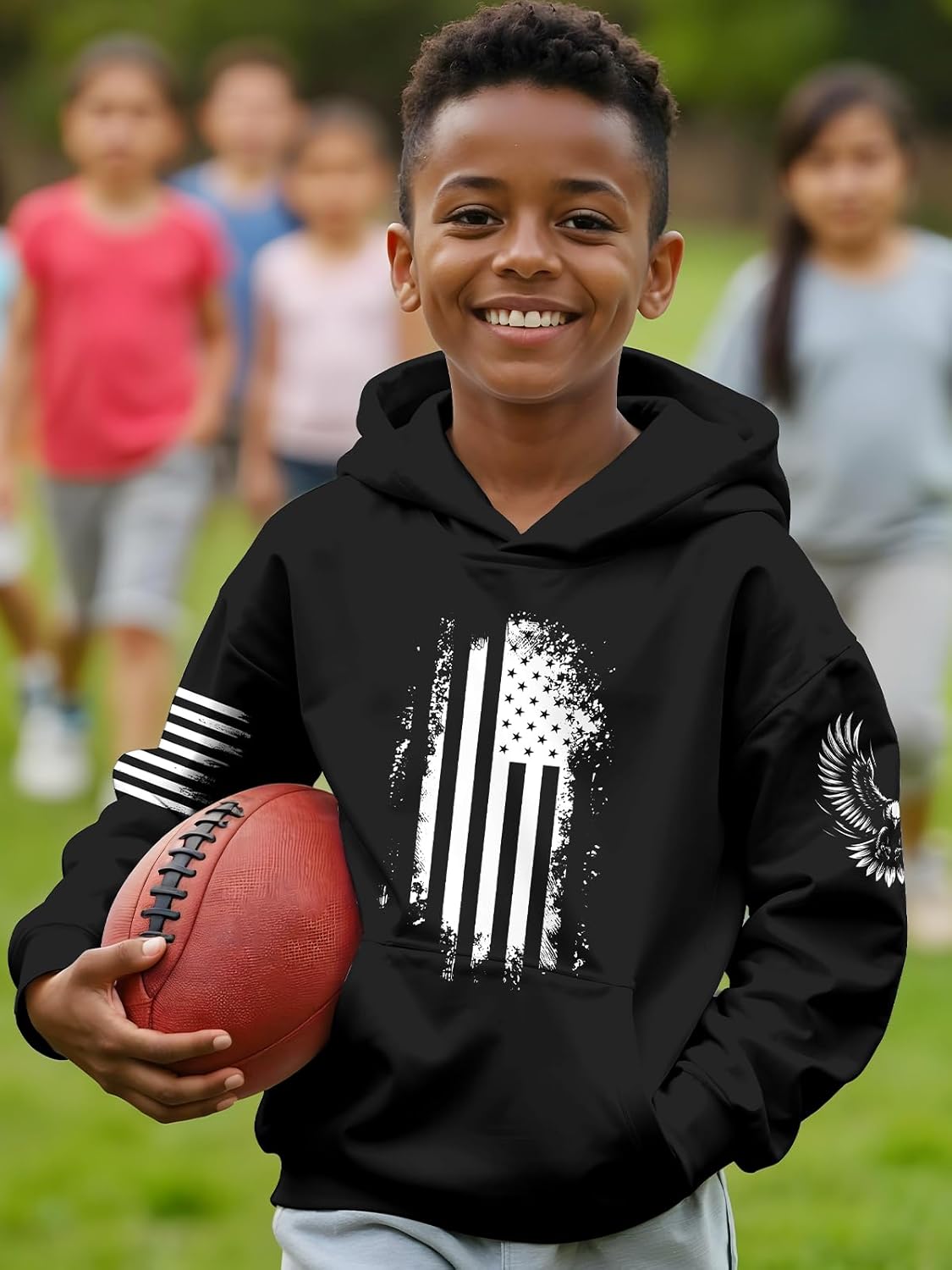 Aueoero 3D Printed Kids hoodie