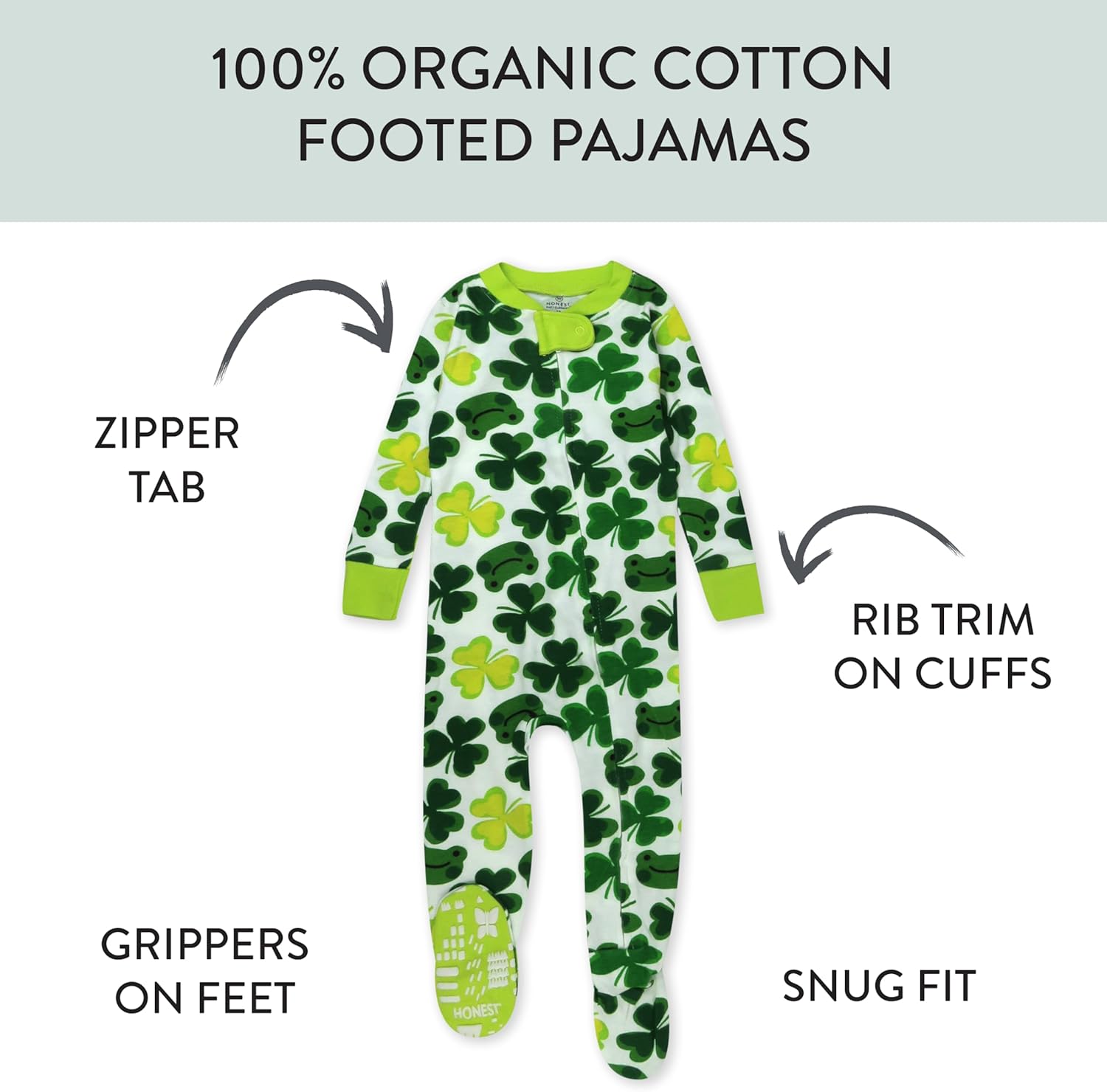 HonestBaby 100 Organic Cotton Pajamas Perfect for Milestones