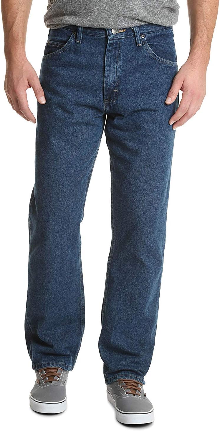 Wrangler Authentics Mens Classic 5-Pocket Relaxed Fit Cotton Jean