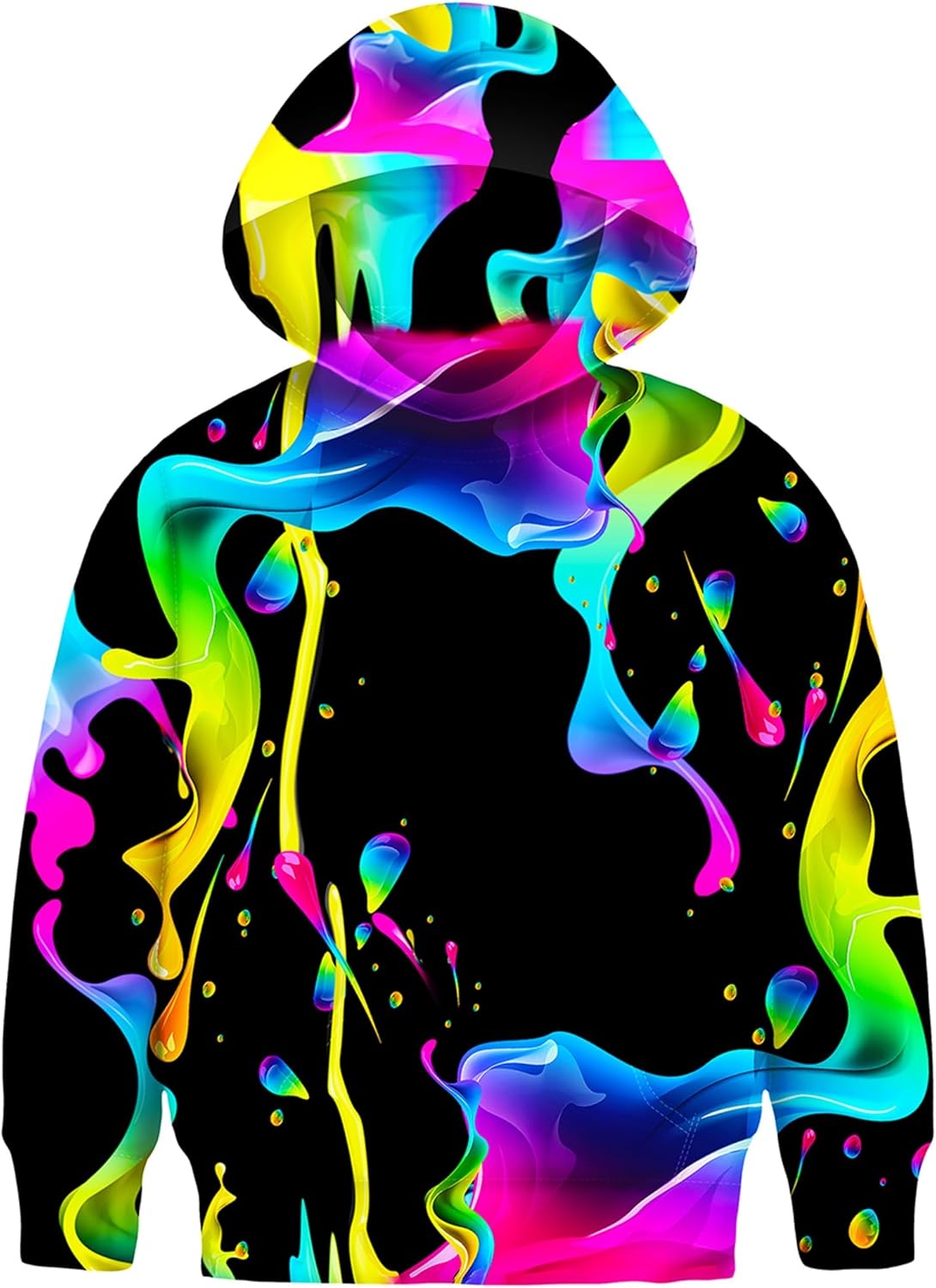 Stylish 3D Graphic Kids Sweater with Pocket