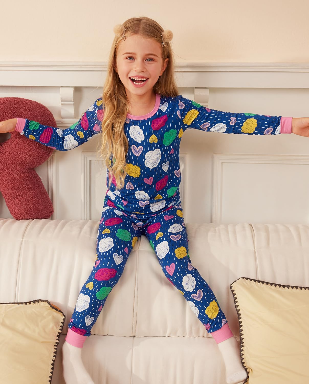 Bamboo Viscose Toddler Girls Pajama Set