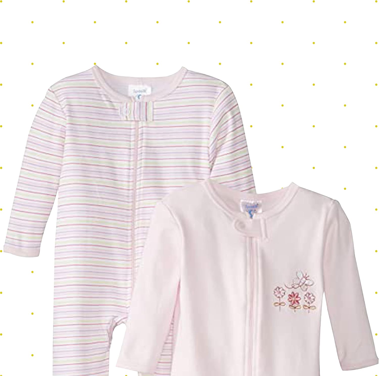 Spasilk Cotton Footie Set for Newborn Girls