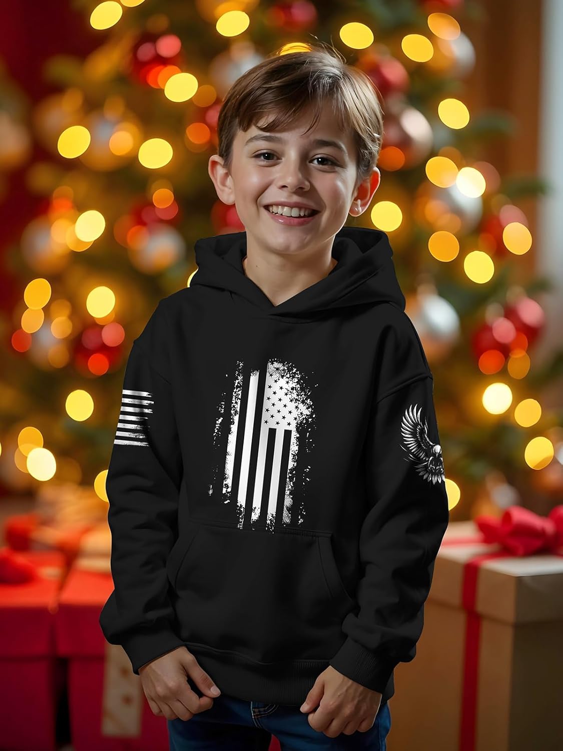 Vibrant 3D Graphic Hoodie for Teen Boys Kids