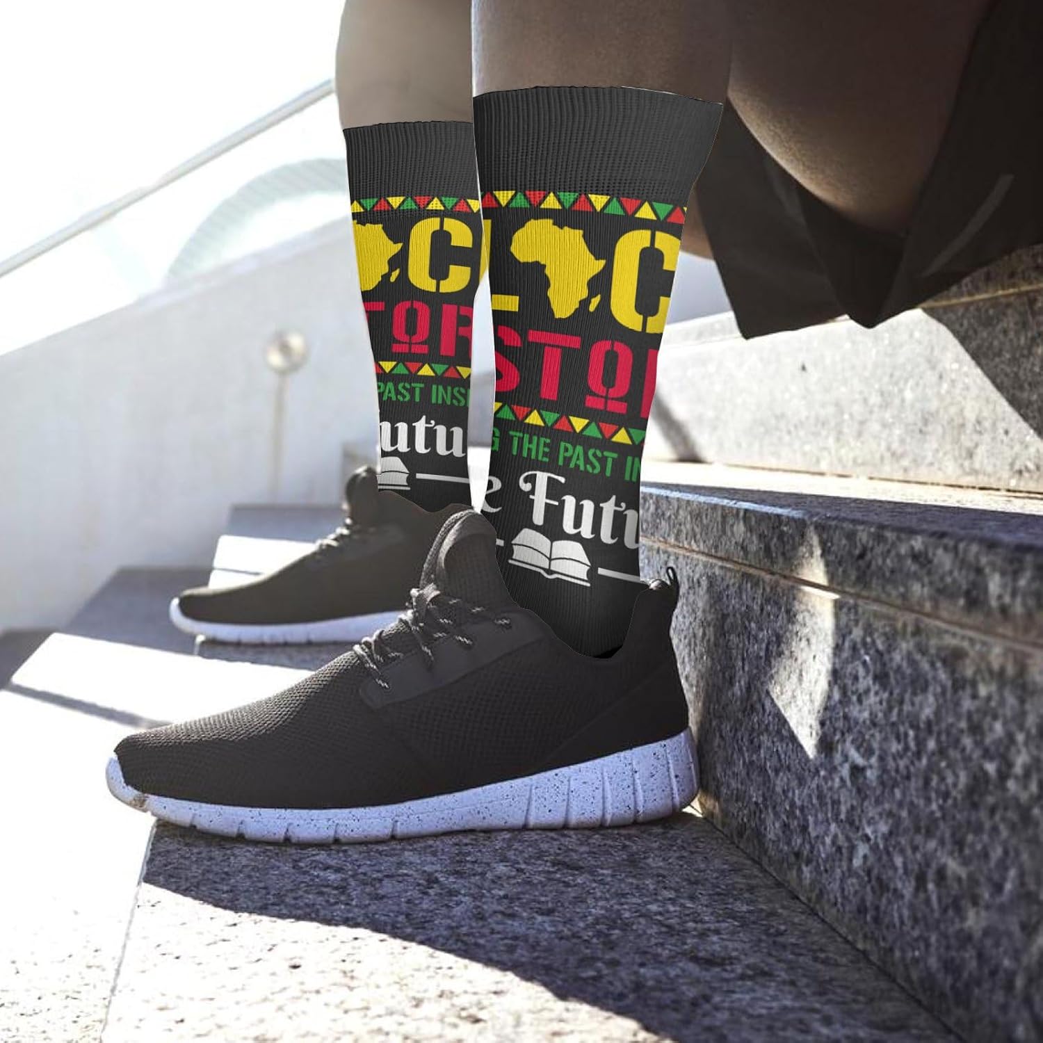 CasualGoalDelve DeepFun Teacher Socks Black History Month