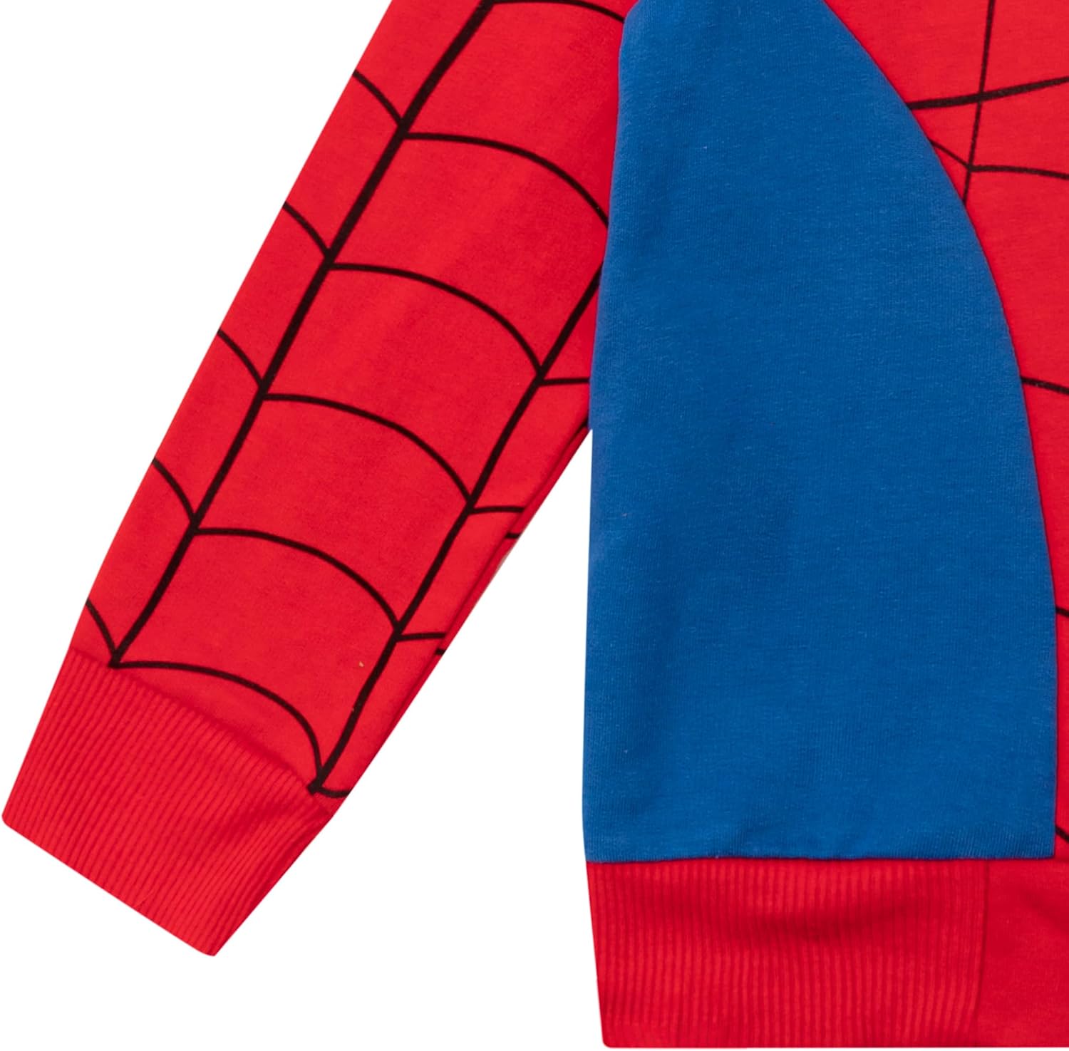 Marvel Spider-Man Boys Zip-Up Fleece Hoodie for Toddlers Cool Action