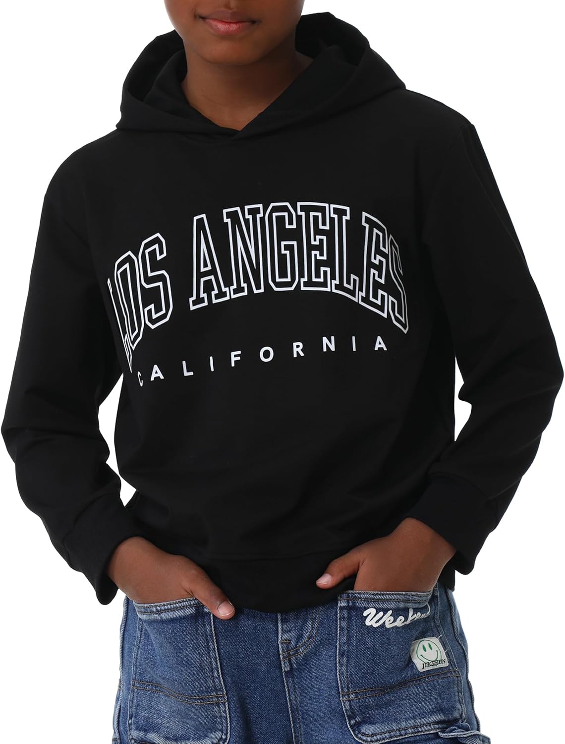 EXARUS 3 Pack Boys Hoodie Letter Print Sweatshirt Kids Graphic Long Sleeve