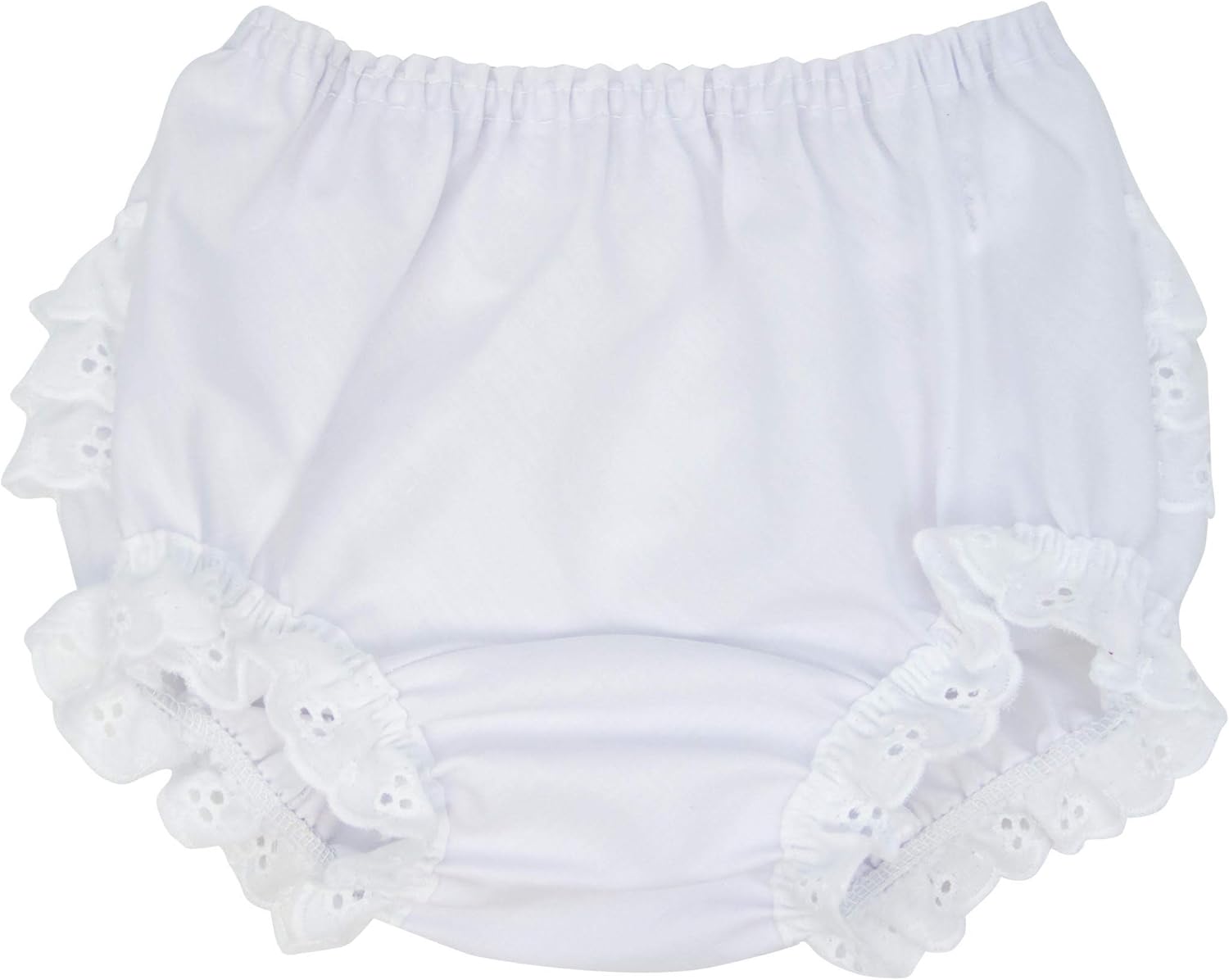 IC Collections Baby Diaper Covers in White Batiste Rumba Soft and Machine Washable