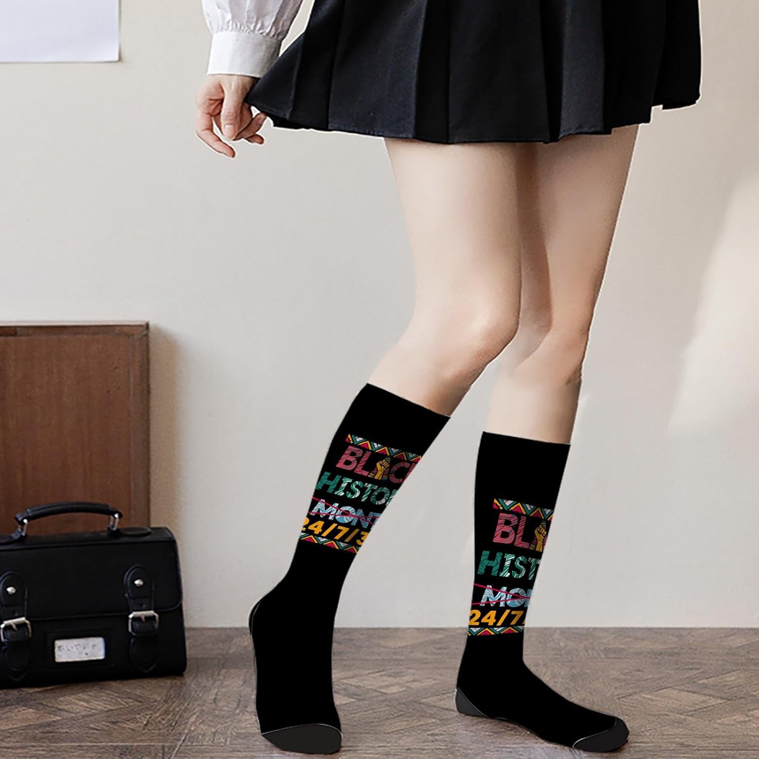African Pride Socks for Women - Black History Month