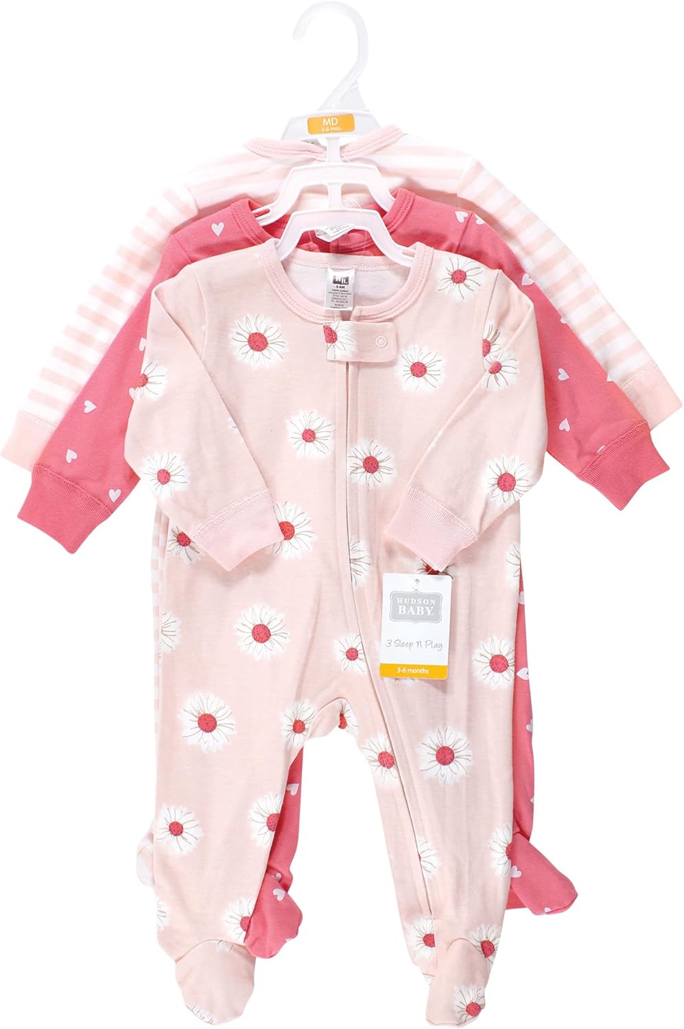 Hudson Baby Unisex Cotton Sleep and Play Set