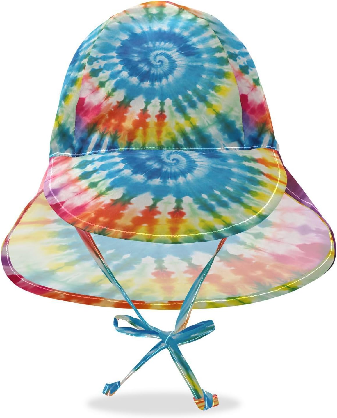 Emelivor Rainbow Tie Dye Spiral Baby Sun Hat