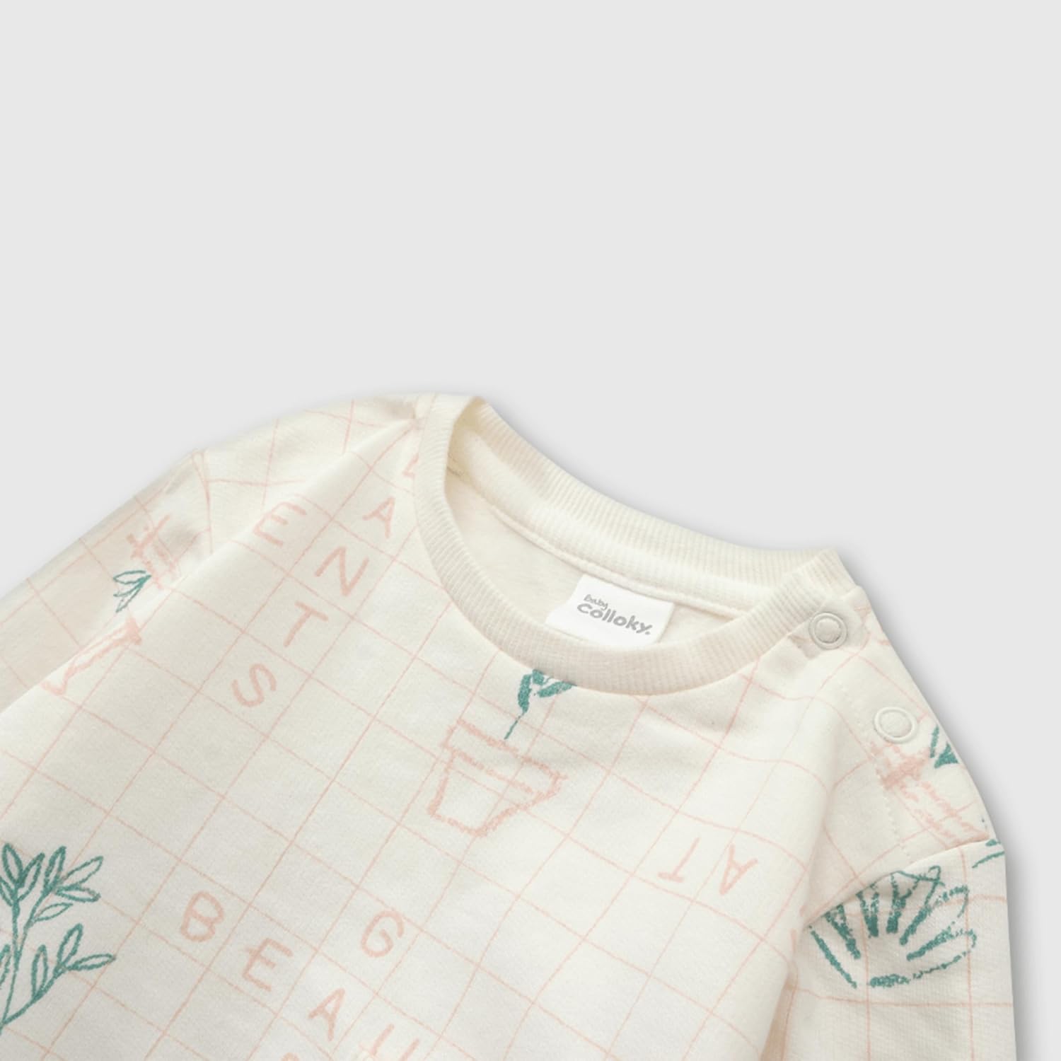 Newborn Soft Cotton Sleepsuit Button Pull-On Closure
